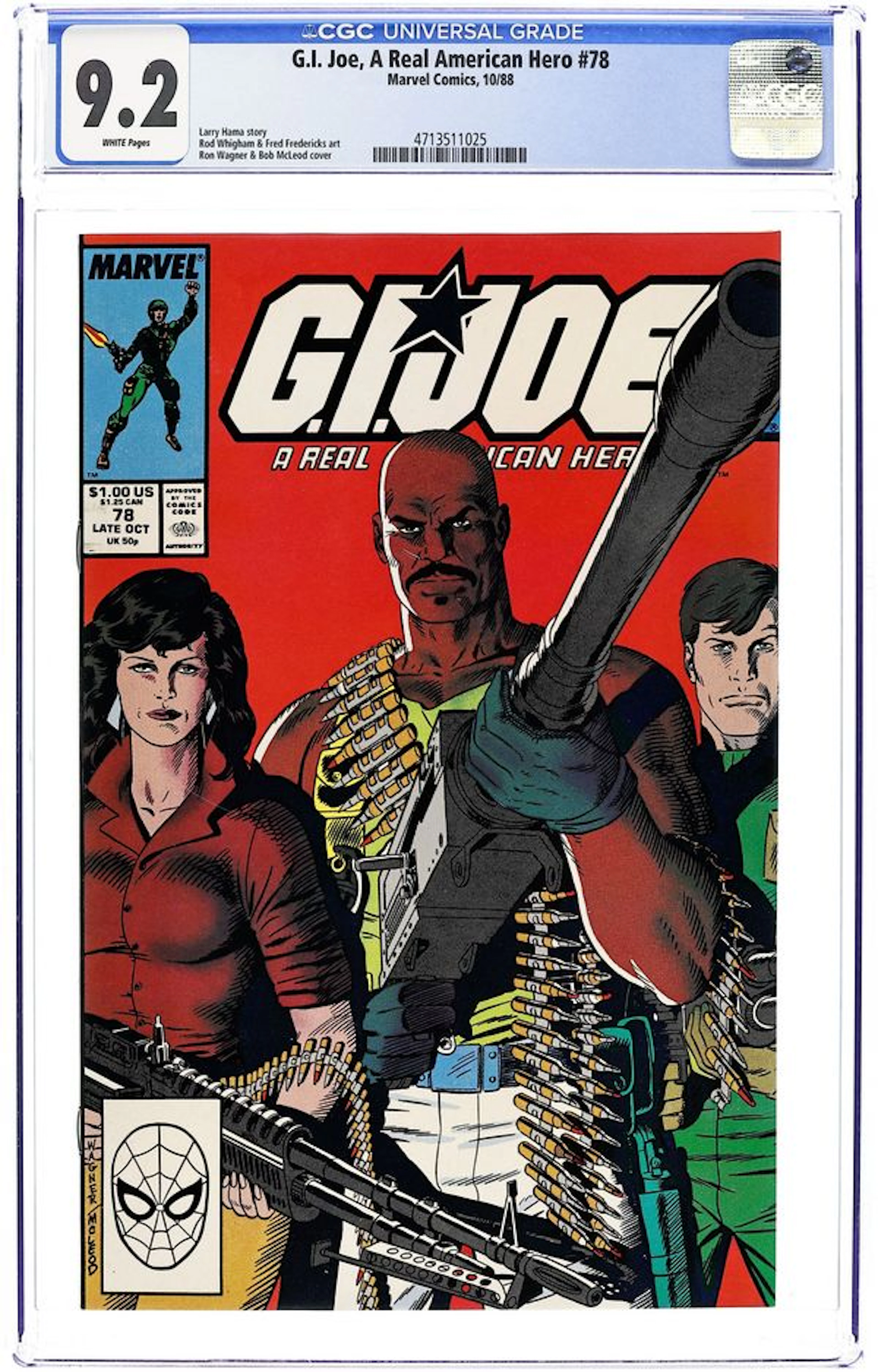 GI Joe A Real American Hero (1982 Marvel) 78D CGC 9.2