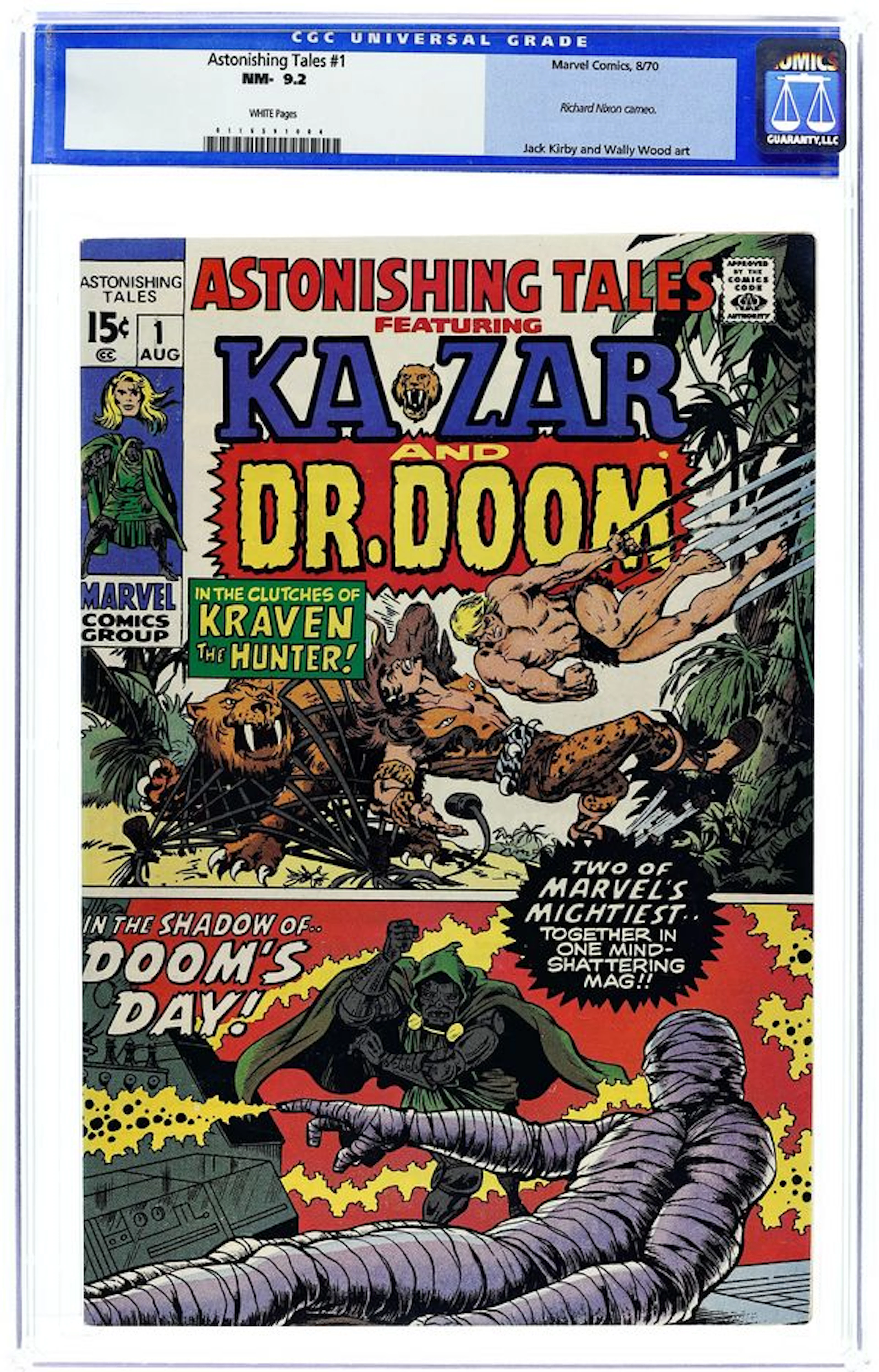 Astonishing Tales (1970) 1 CGC 9.2