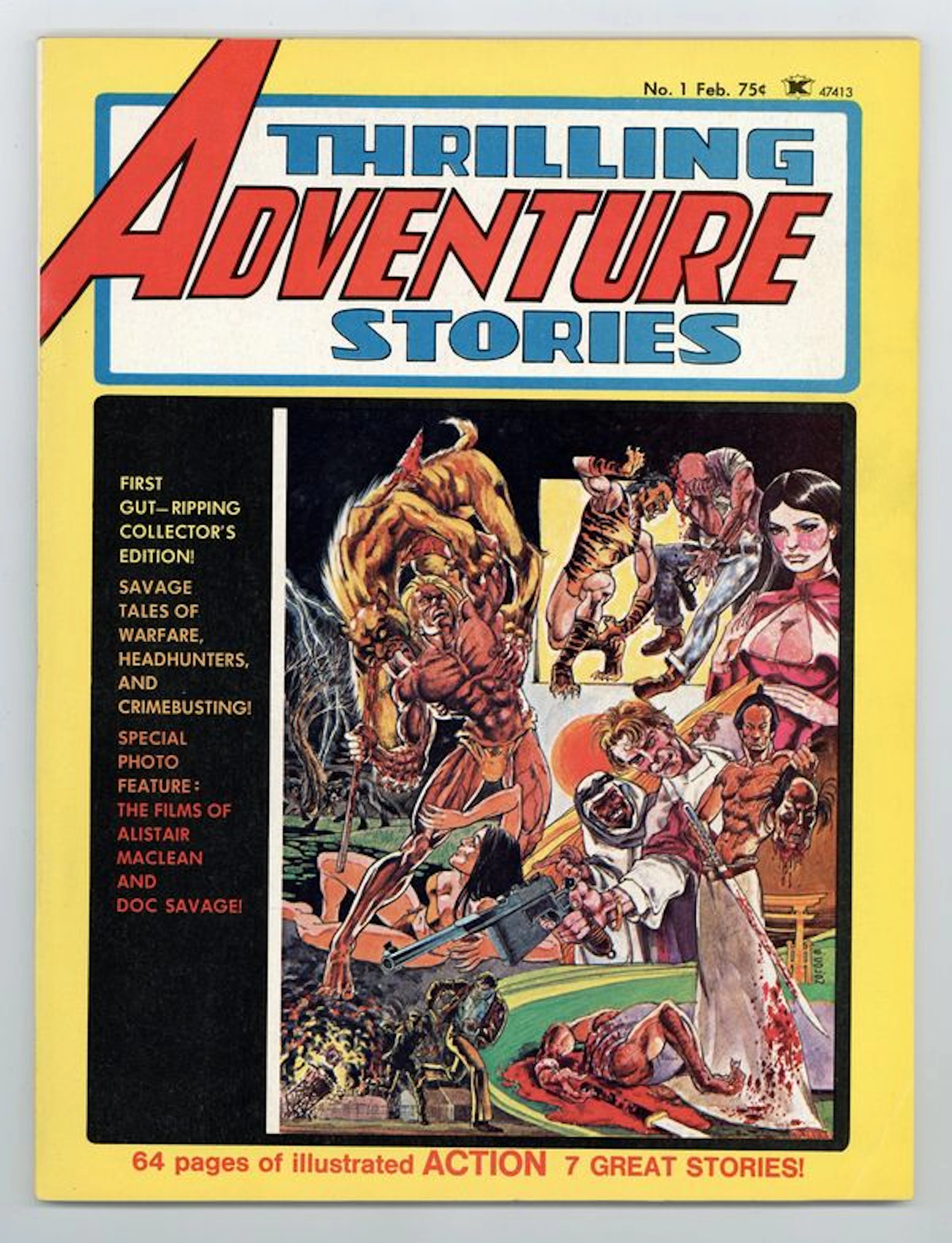 Thrilling Adventure Stories (1975) 1 FN/VF 7.0