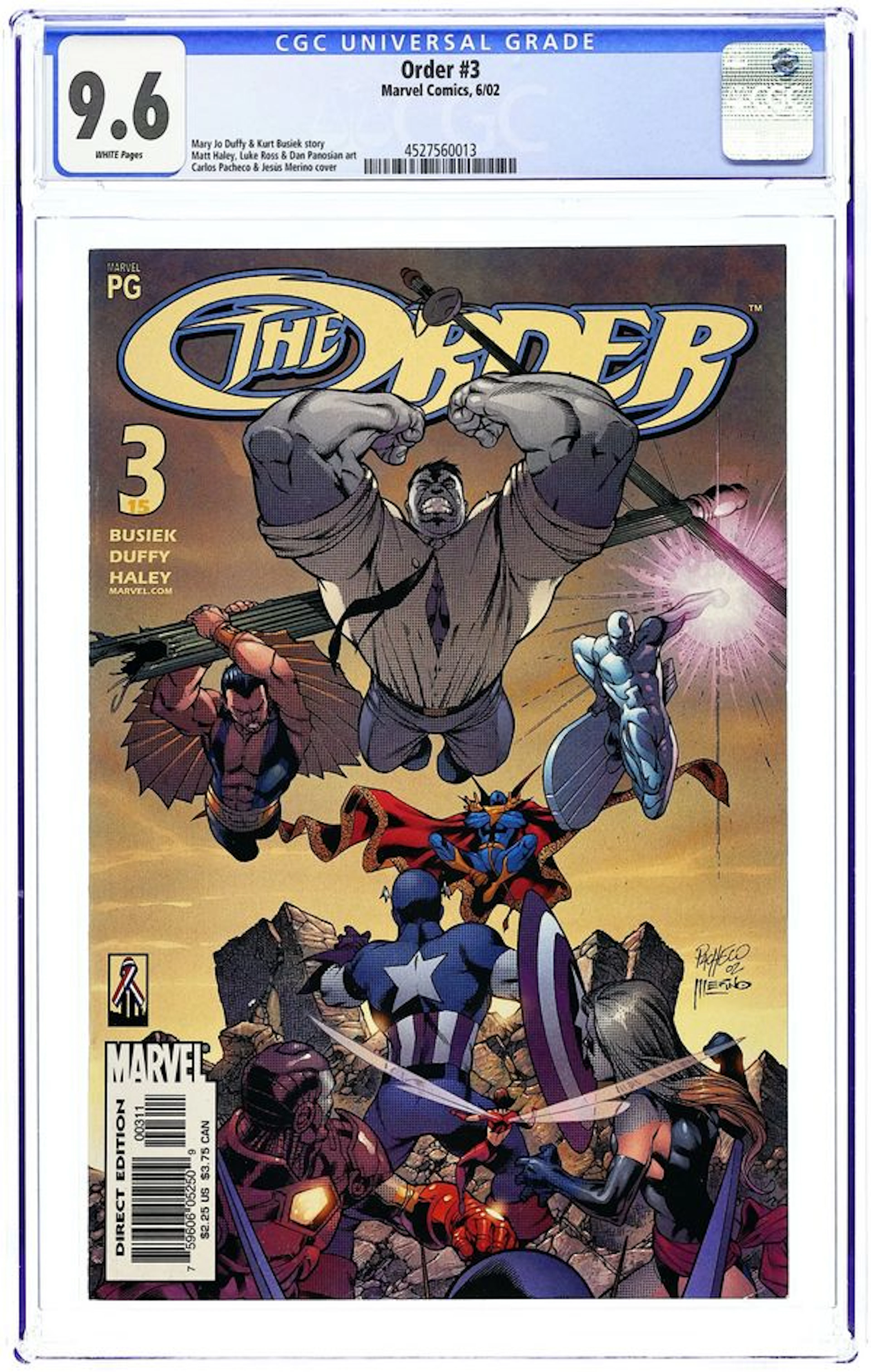 The Order (2002 Marvel 1st Series) 3 CGC 9.6