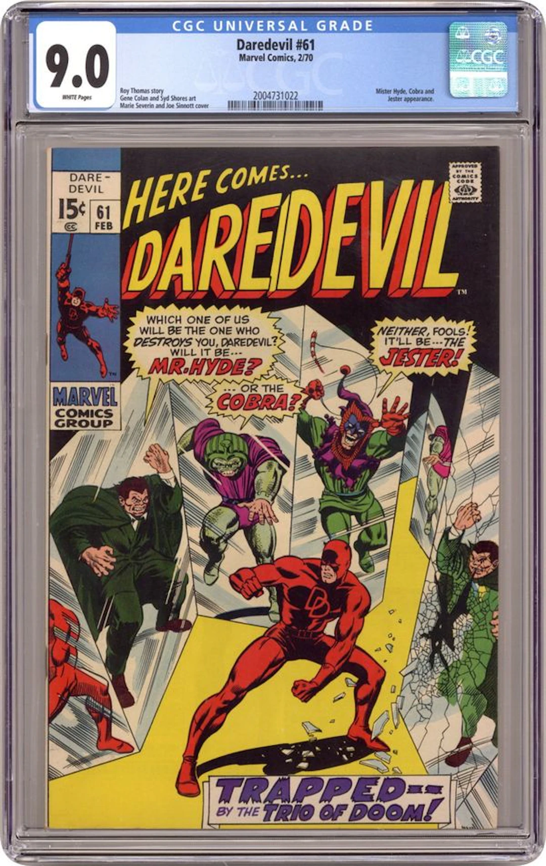 Daredevil (1964 1st Series) 61 CGC 9.0
