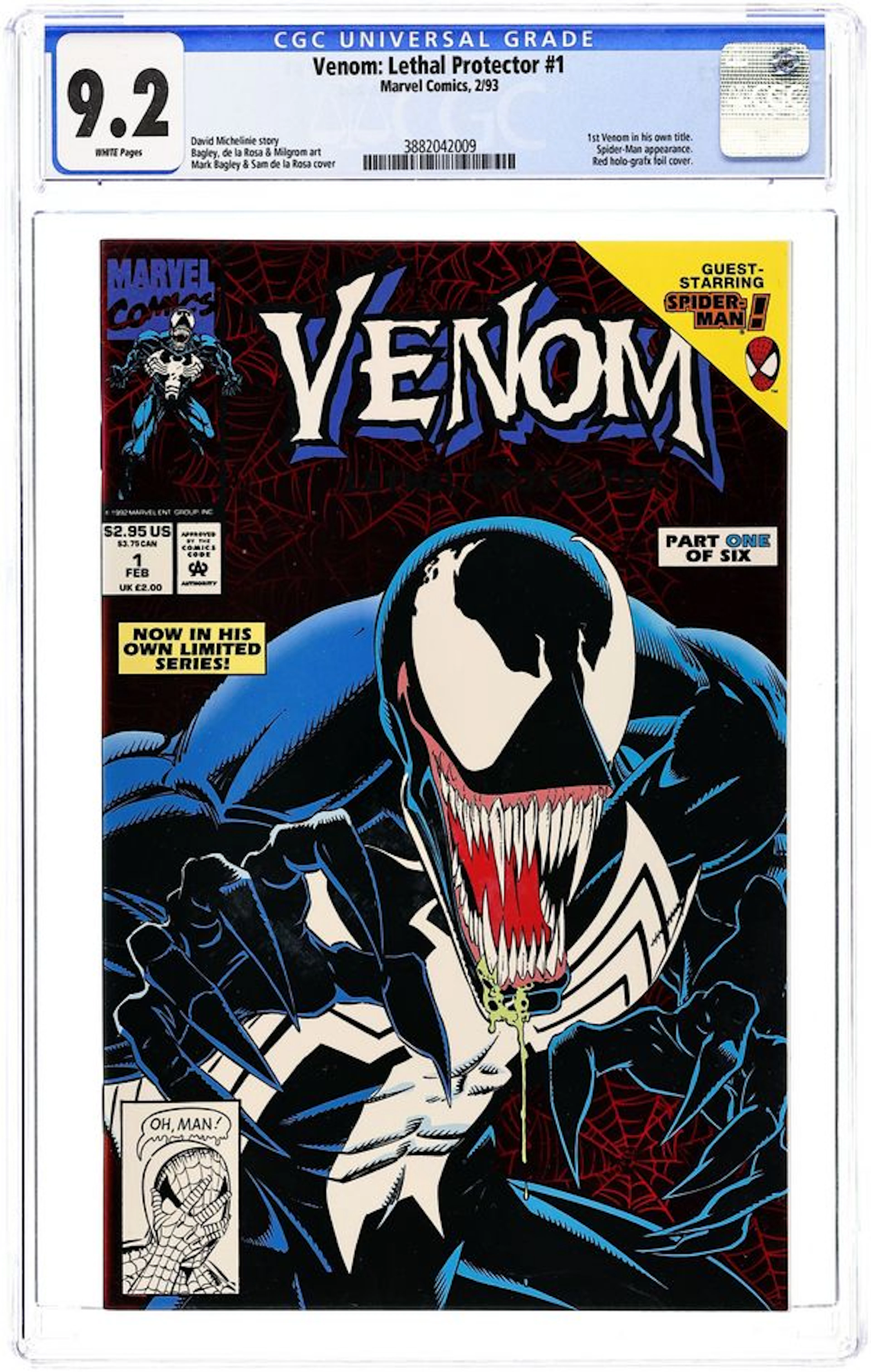 Venom Lethal Protector (1993) 1A.D CGC 9.2