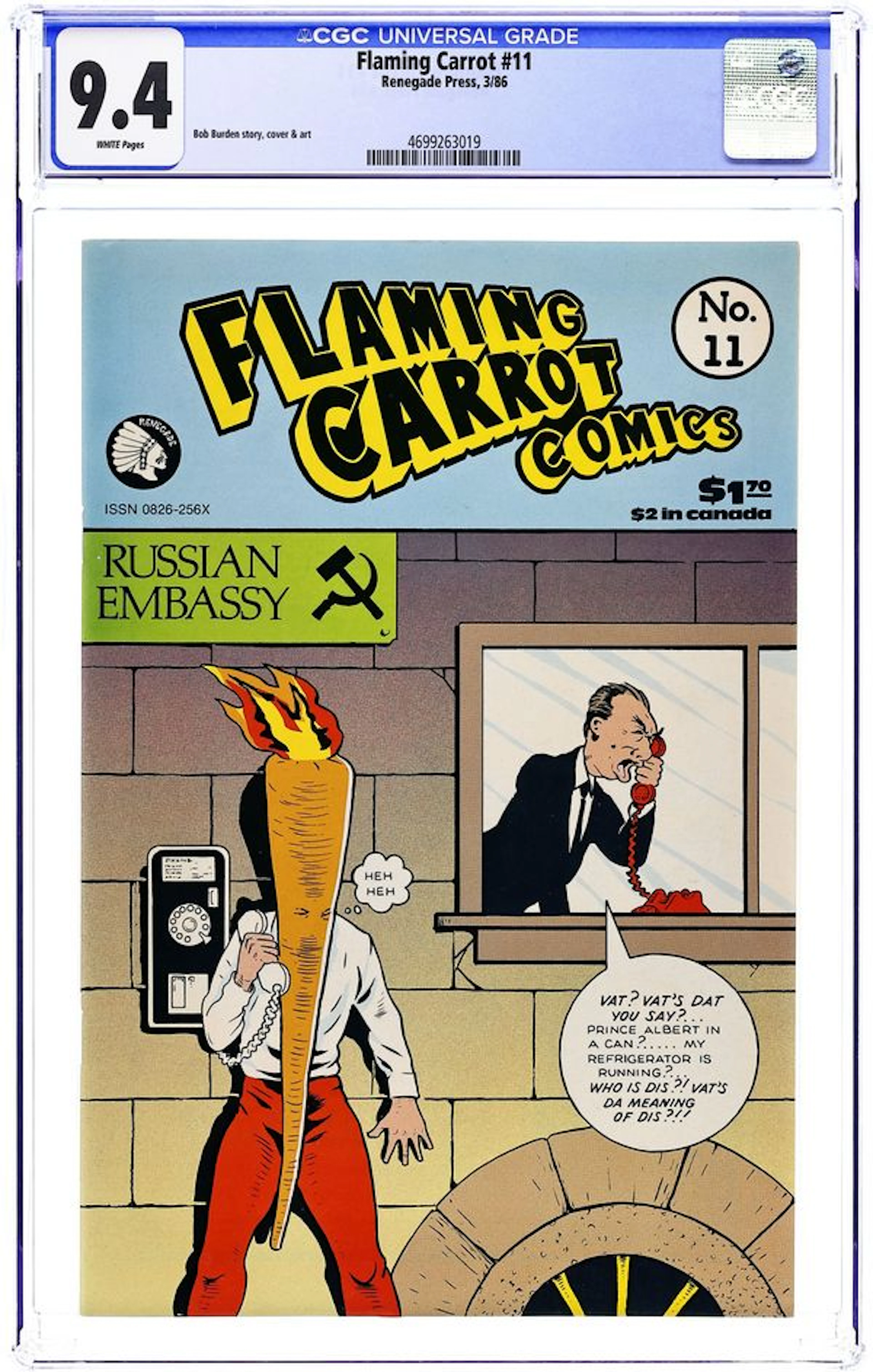 Flaming Carrot Comics (1984 AV/Dark Horse) 11 CGC 9.4