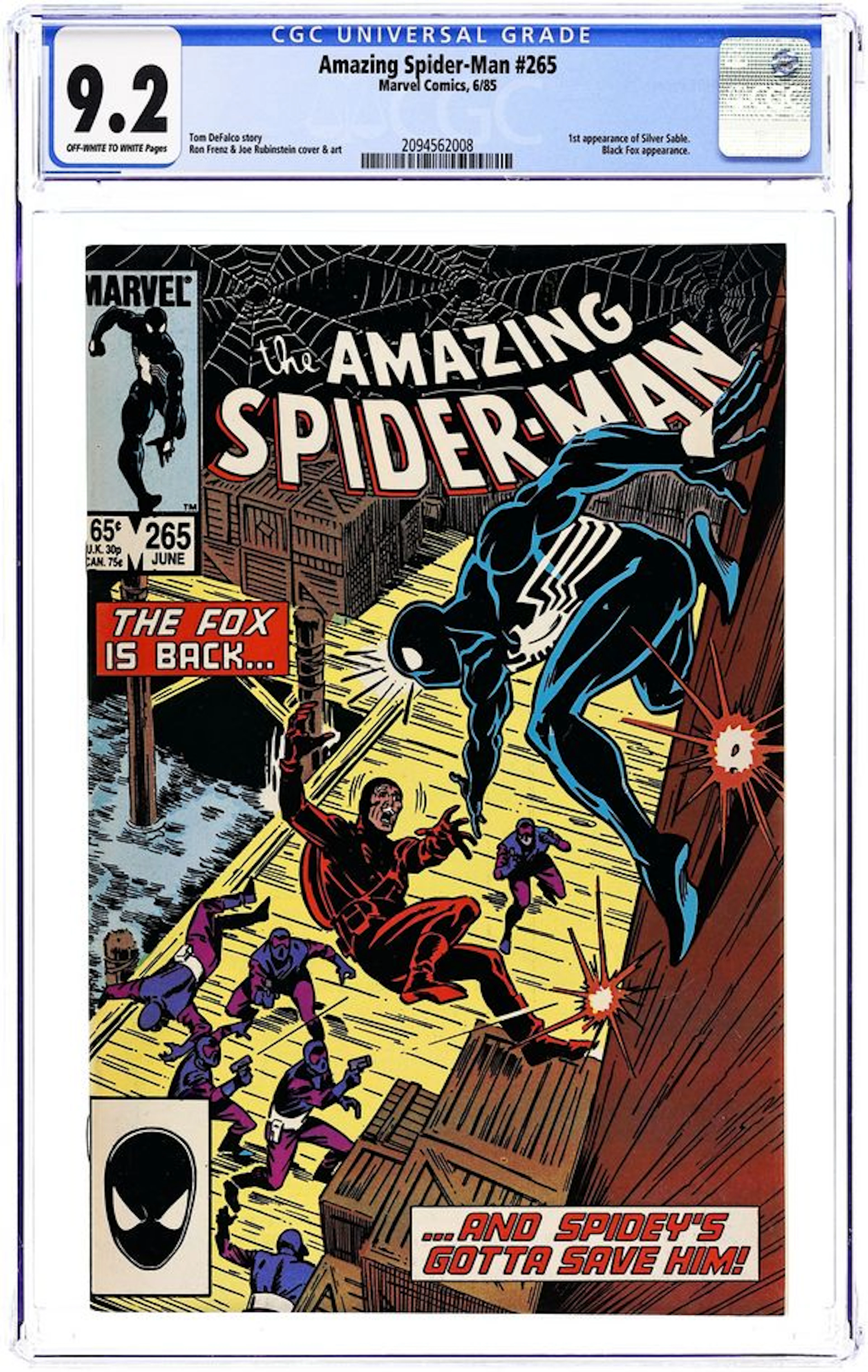 Amazing Spider-Man (1963 1st Series) 265A CGC 9.2