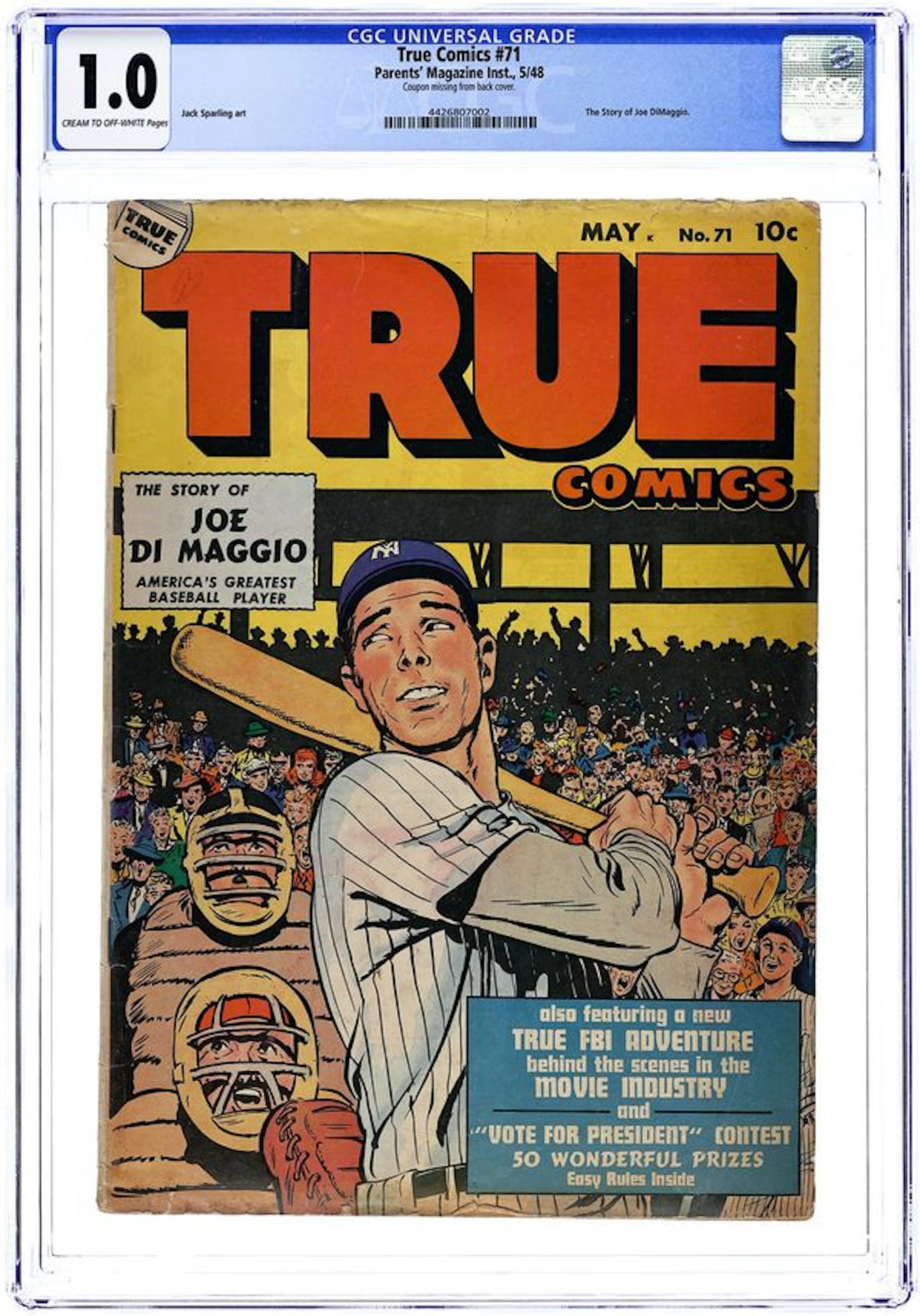 True Comics (1941 Parents' Magazine Press) 71 CGC 1.0