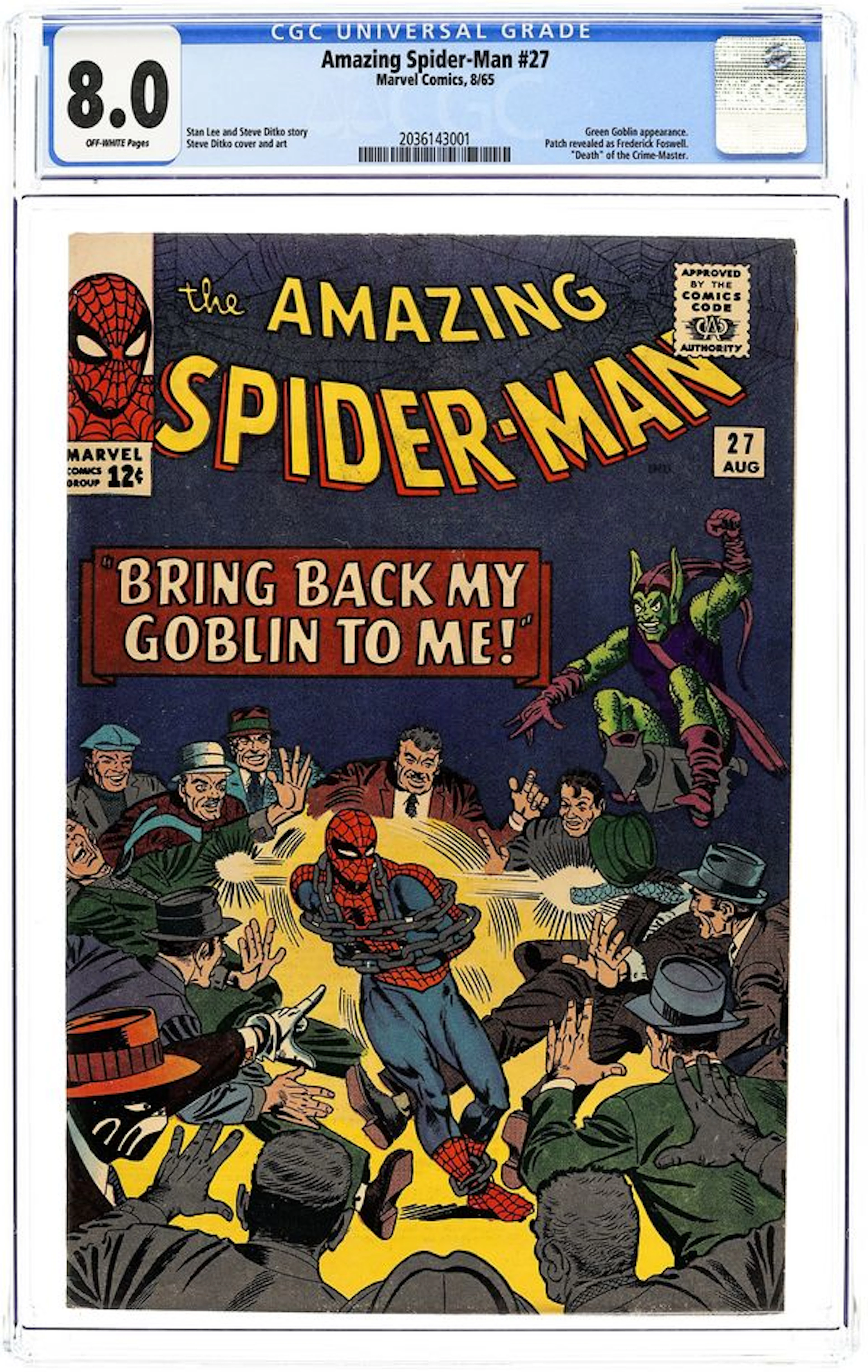 Amazing Spider-Man (1963 1st Series) 27 CGC 8.0
