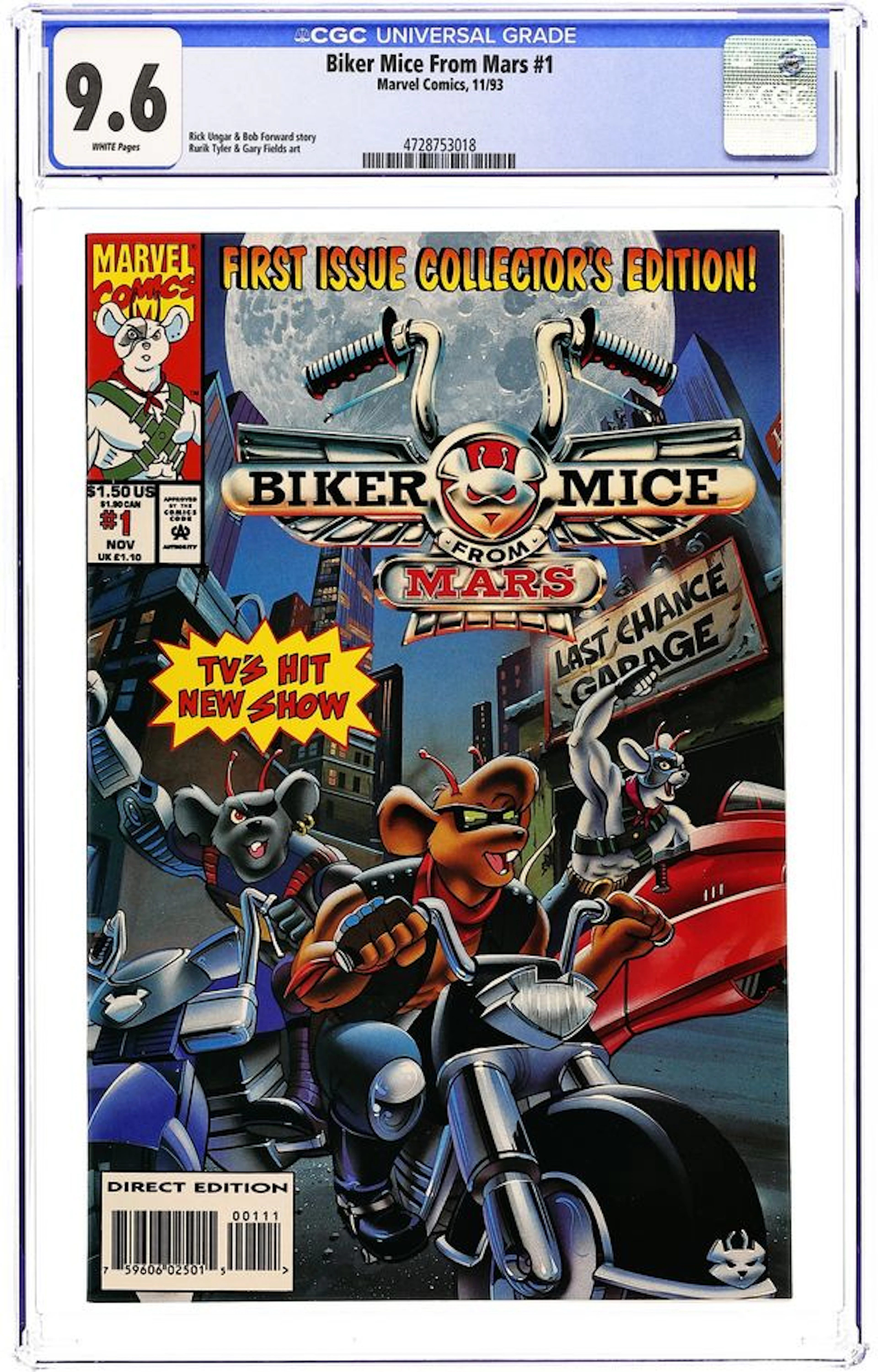 Biker Mice from Mars (1993) 1D CGC 9.6