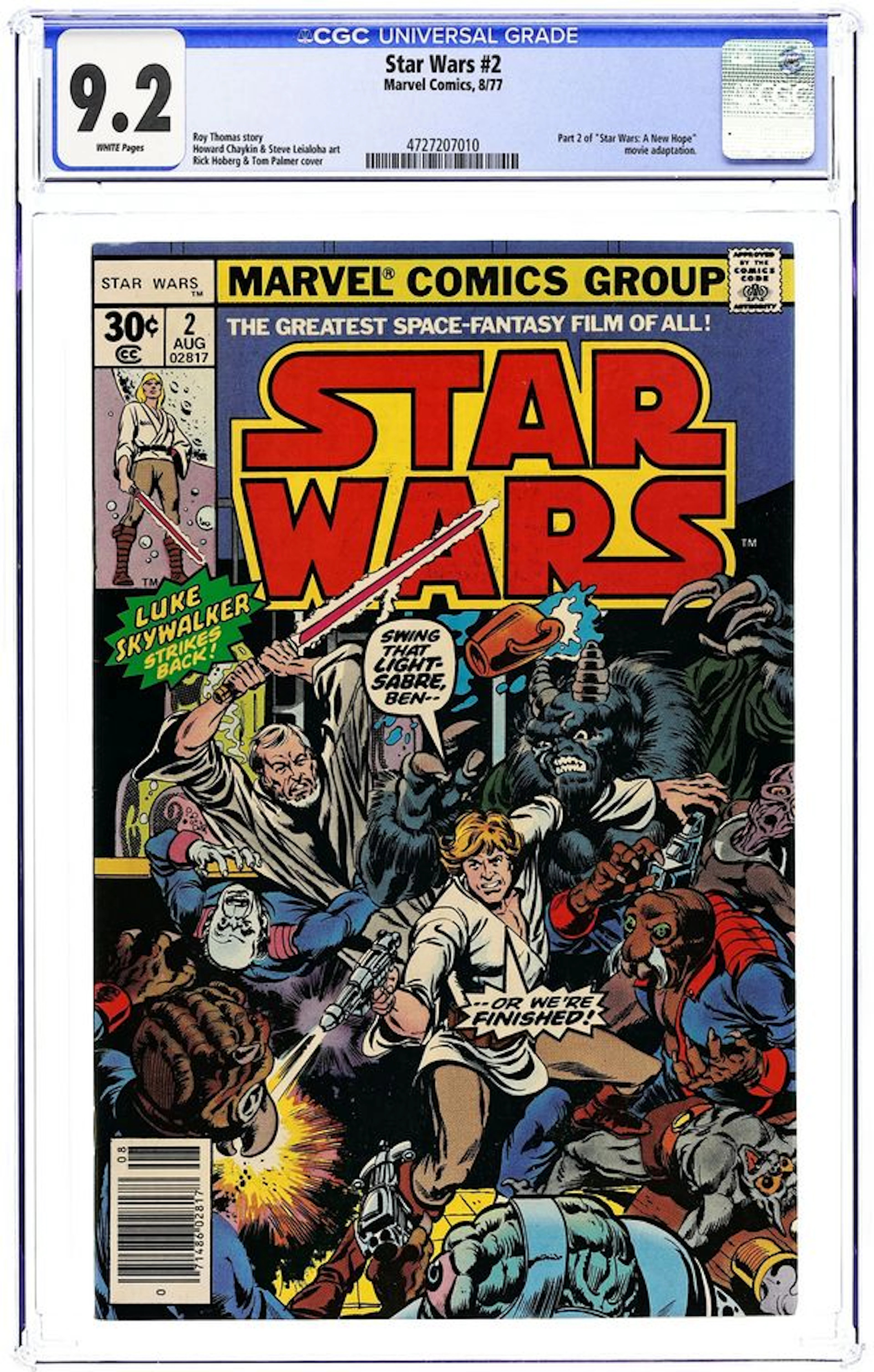 Star Wars (1977 Marvel) 2 CGC 9.2