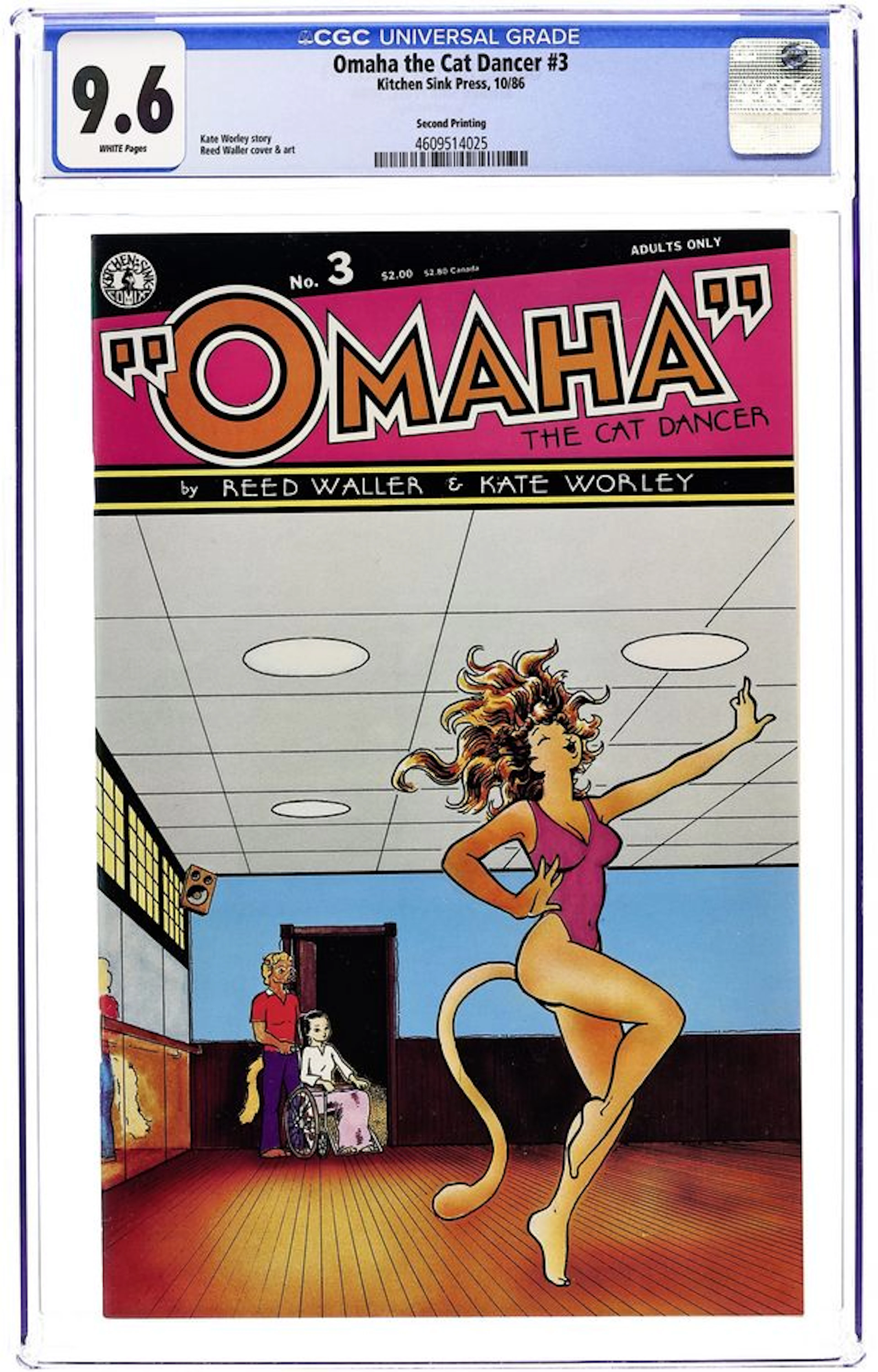 Omaha the Cat Dancer (1986 Kitchen Sink/Fantagraphics) 3REP CGC 9.6