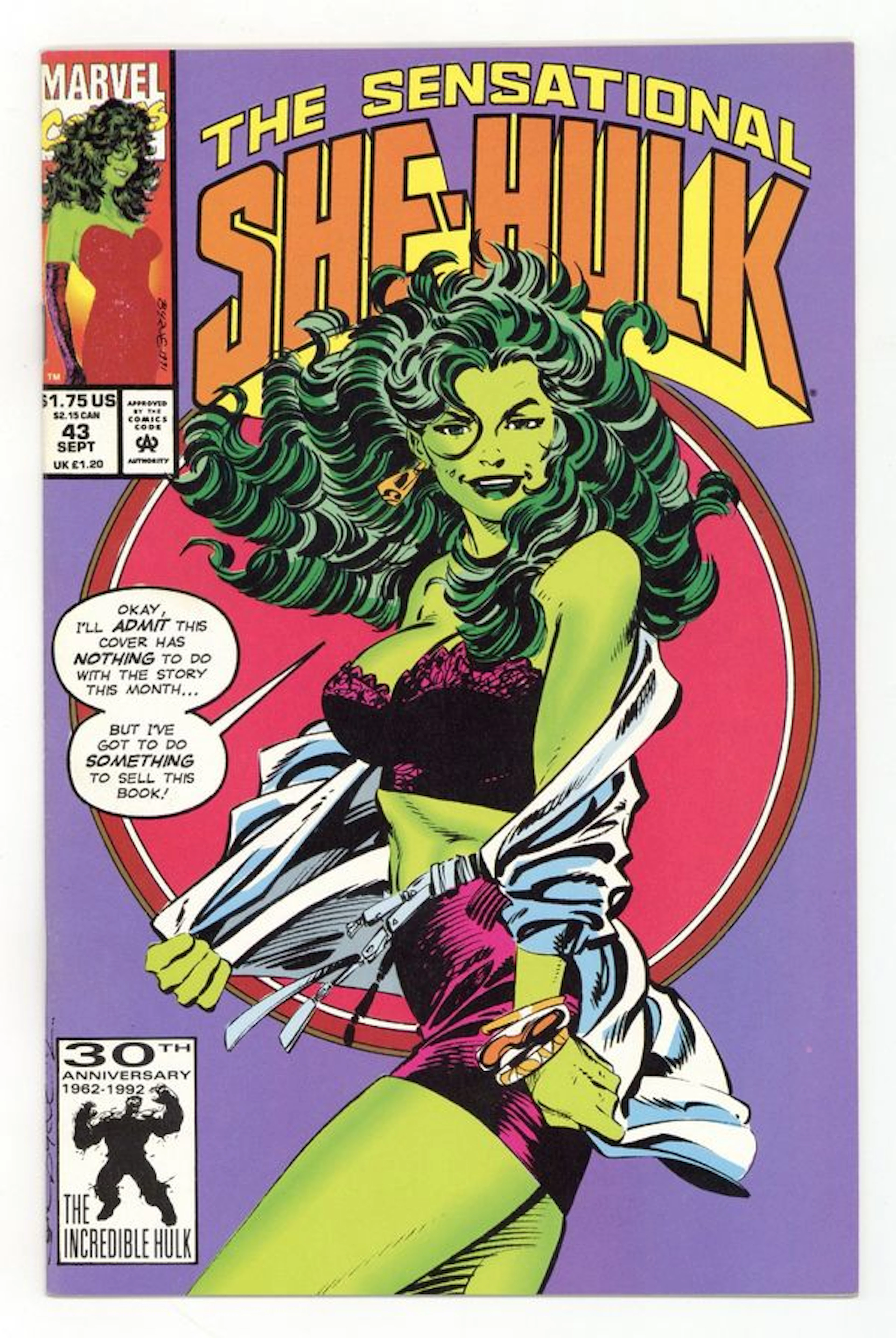 Sensational She-Hulk (1989) 43D NM- 9.2
