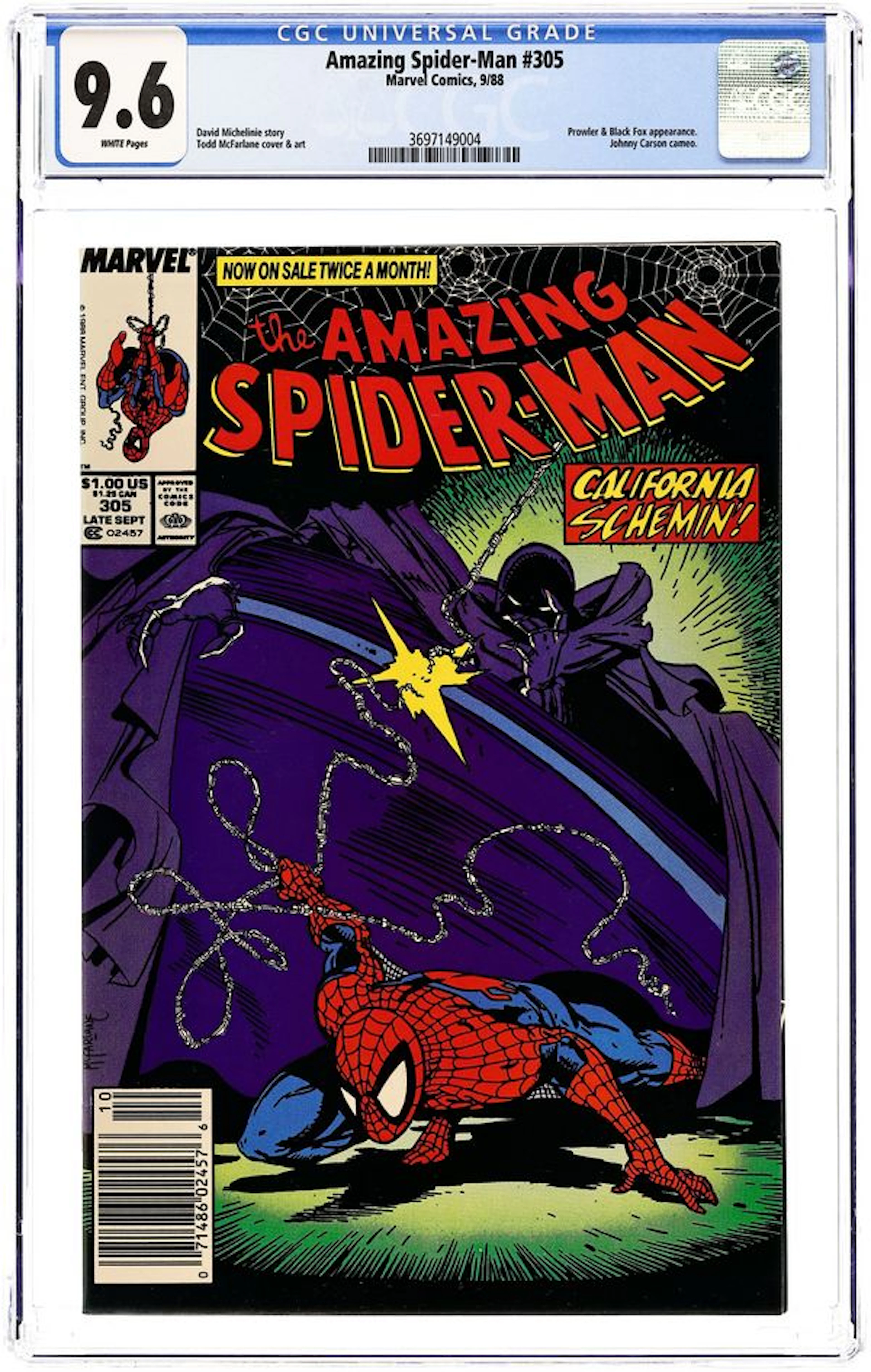 Amazing Spider-Man (1963 1st Series) 305N CGC 9.6