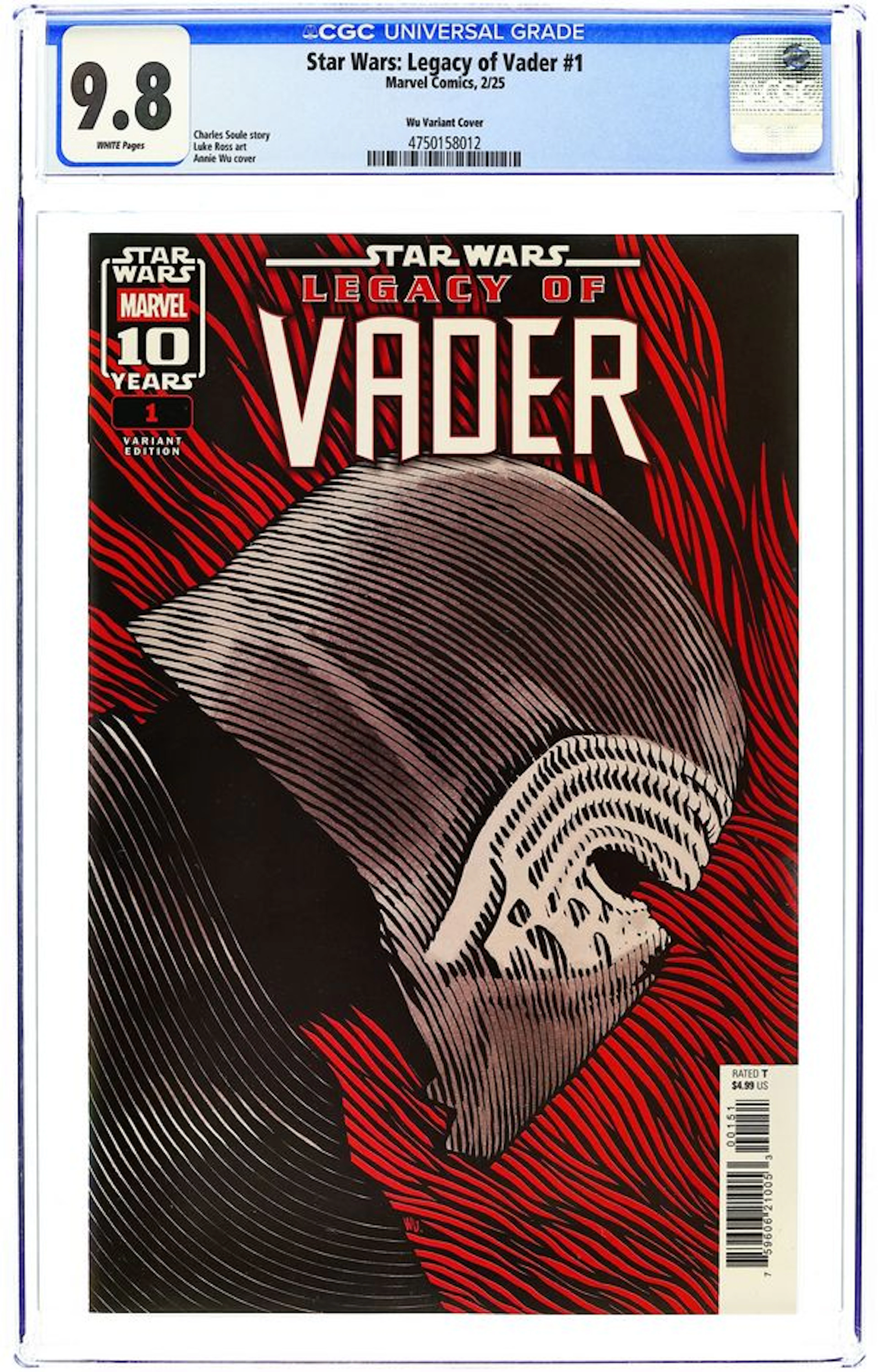 Star Wars Legacy of Vader (2025 Marvel) 1E CGC 9.8