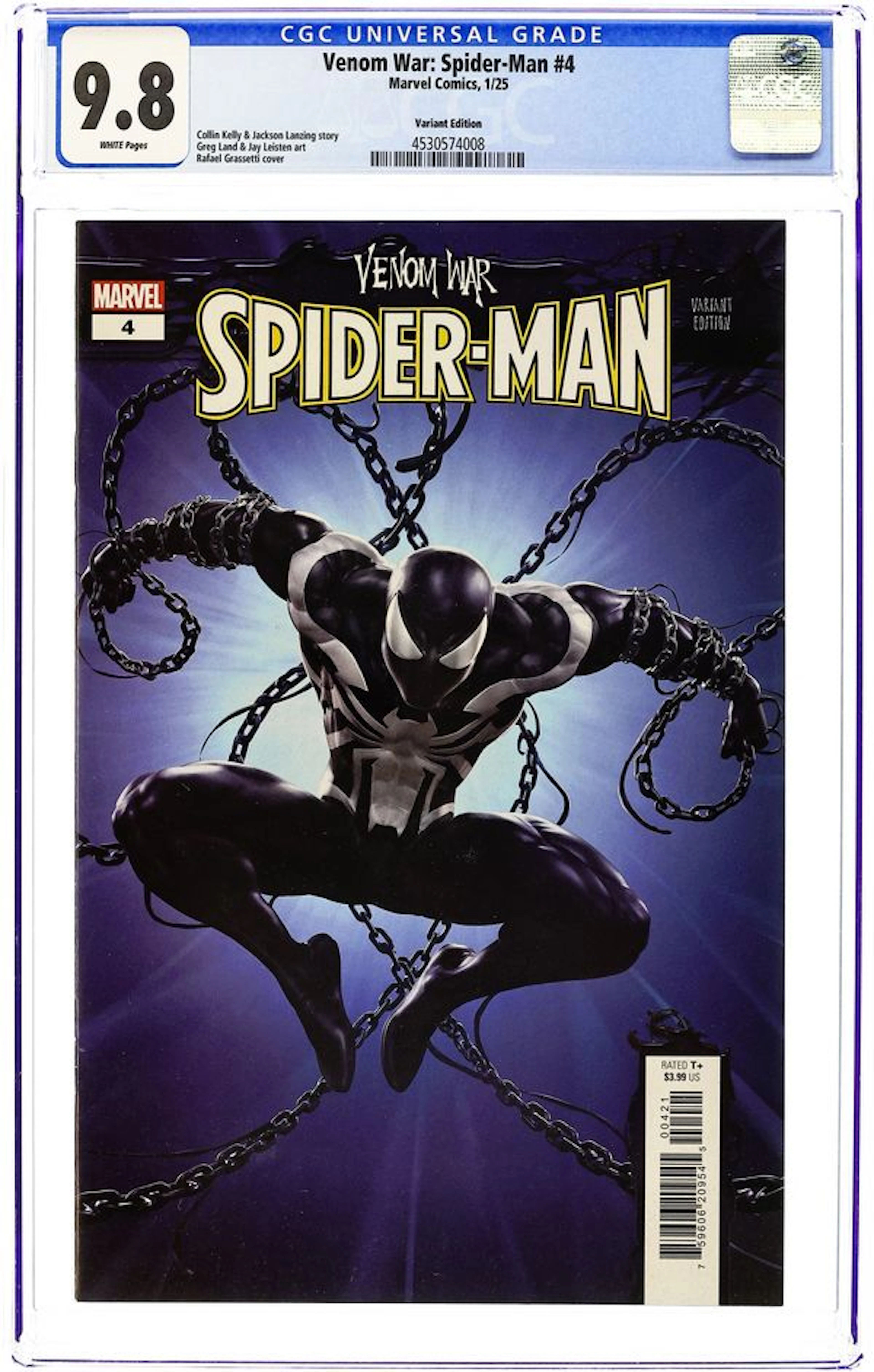 Venom War Spider-Man (2024 Marvel) 4B CGC 9.8