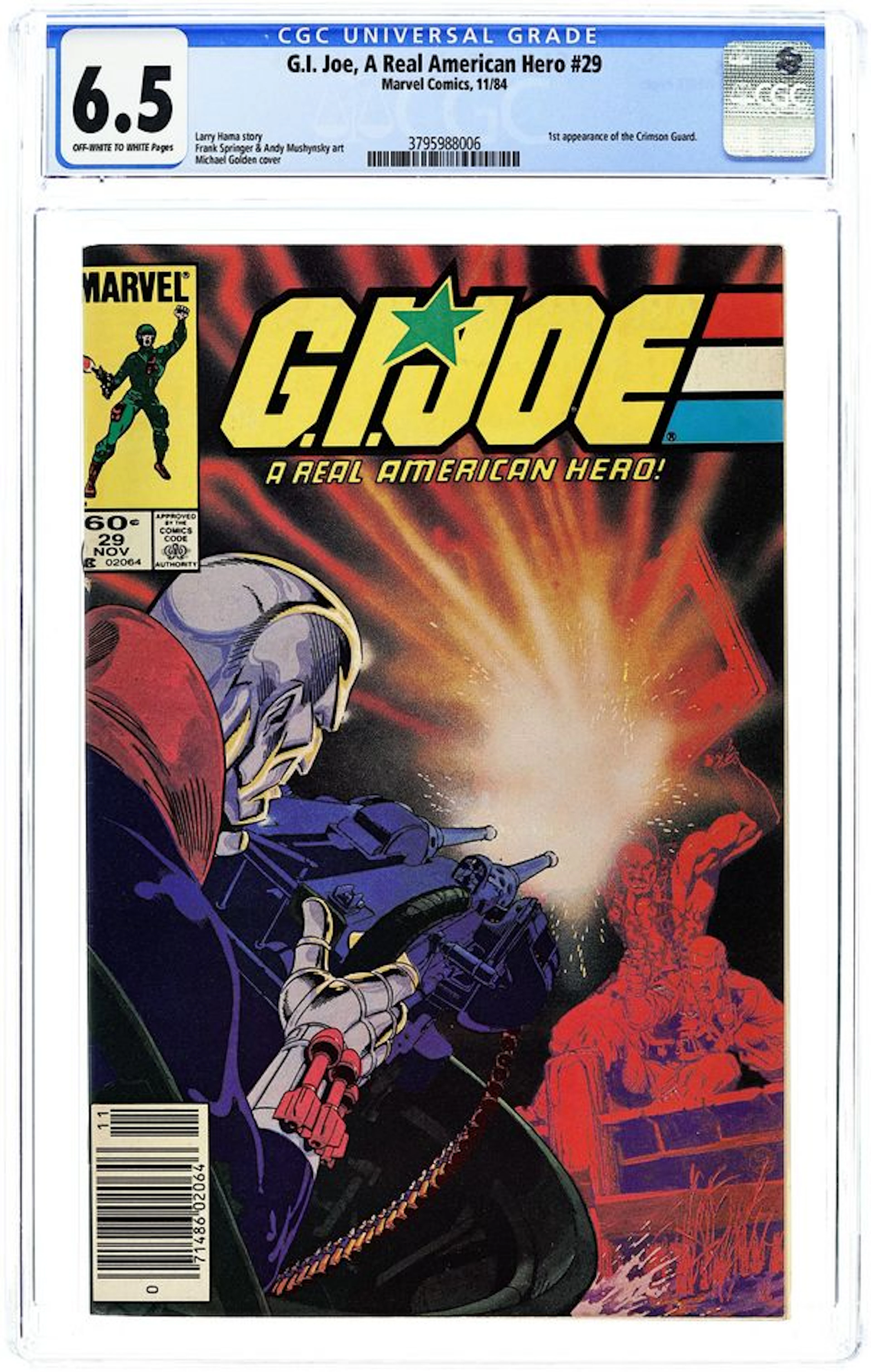 GI Joe A Real American Hero (1982 Marvel) 29 CGC 6.5