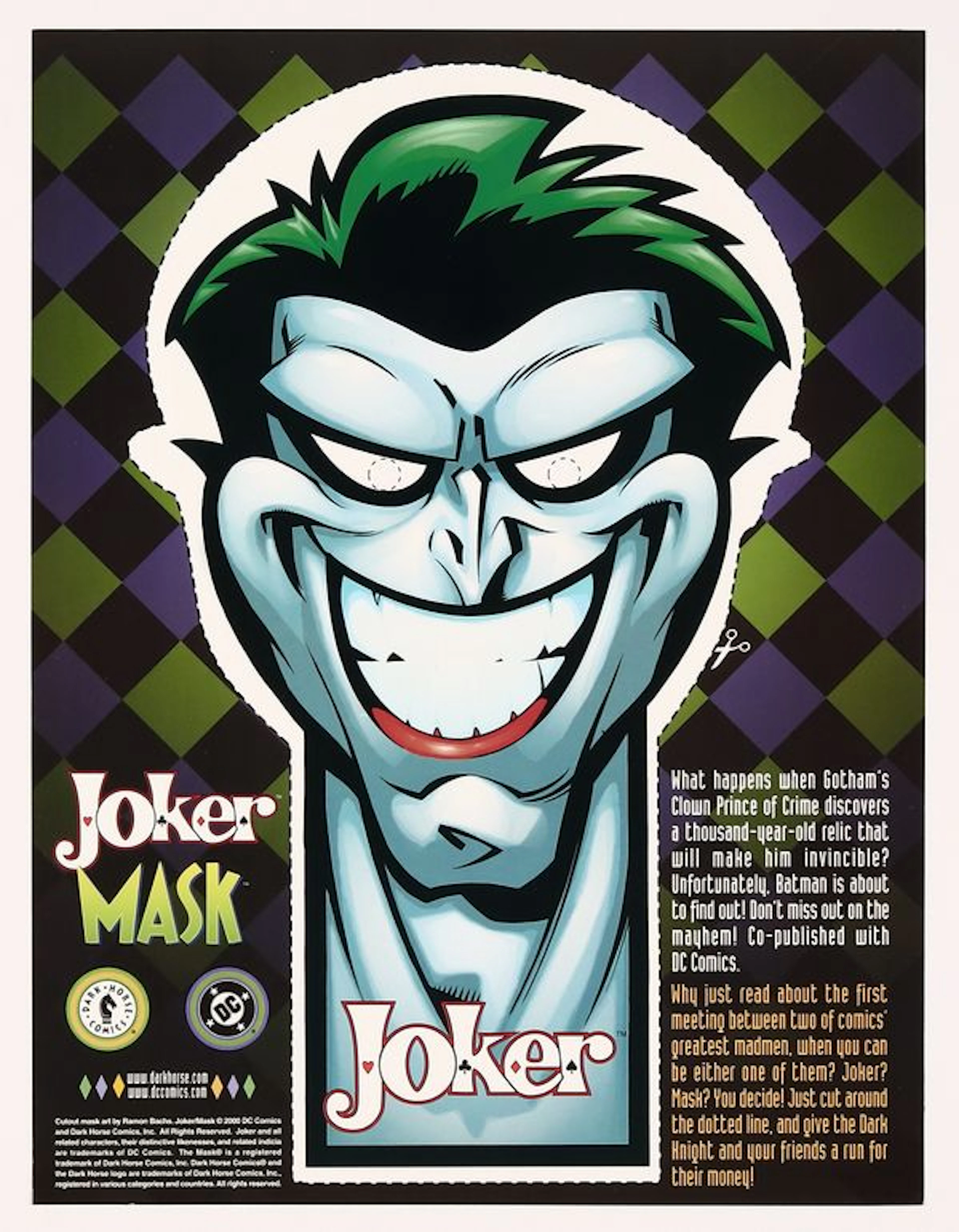 Joker/Mask (2000 DC/Dark Horse) Promotional Poster
