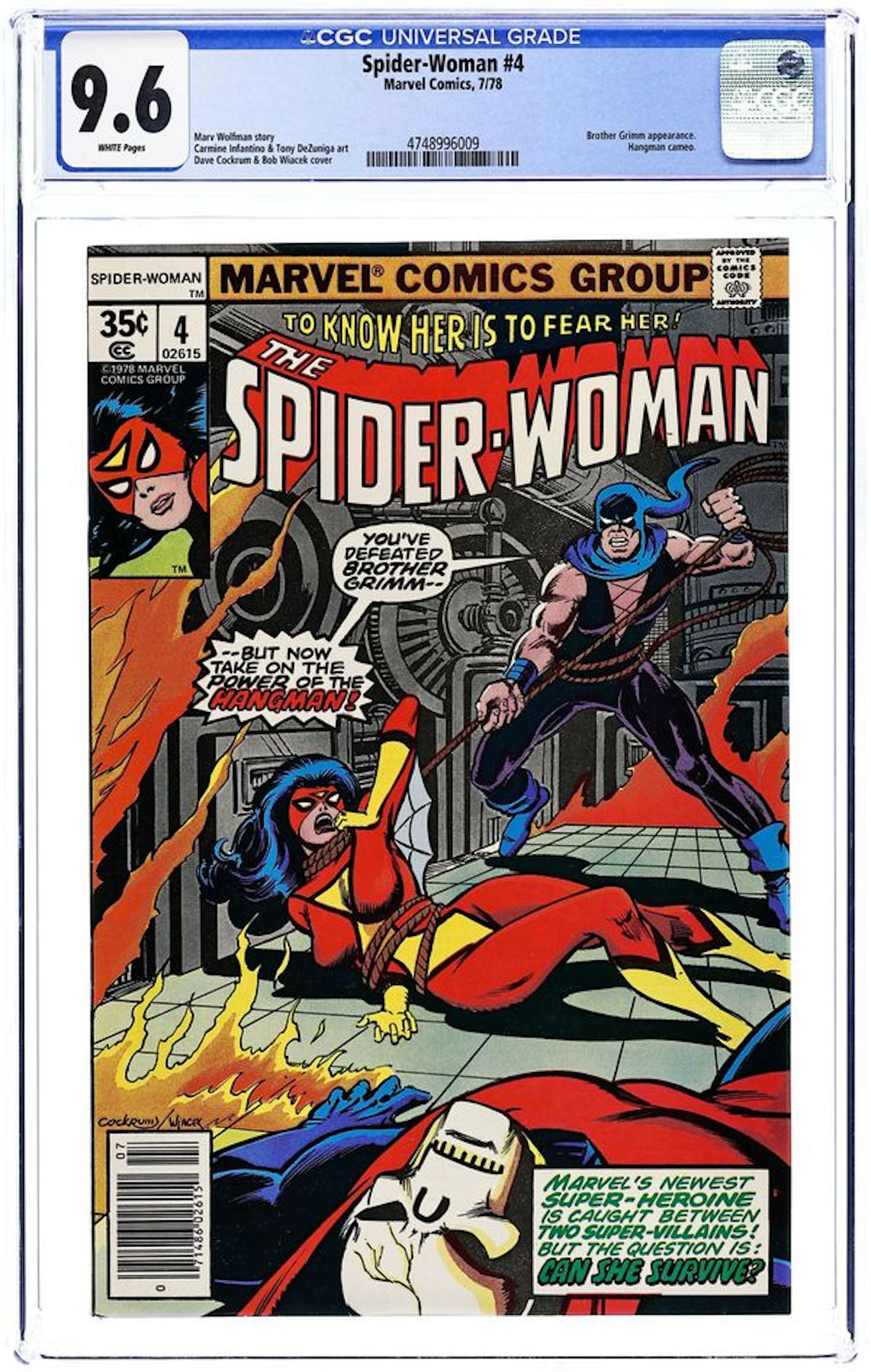 Spider-Woman (1978 Marvel 1st Series) 4 CGC 9.6