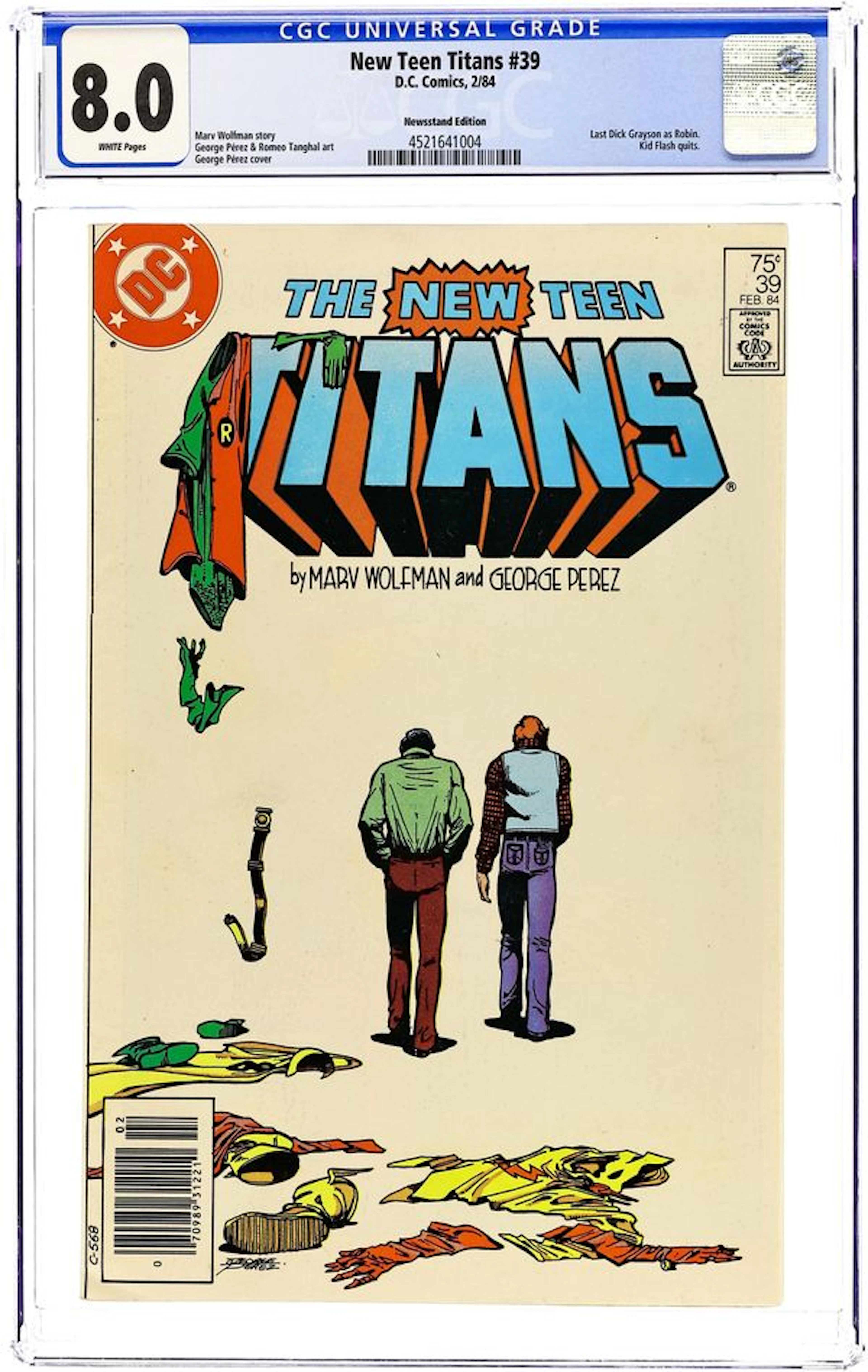 New Teen Titans (1980) (Tales of ...) 39N CGC 8.0