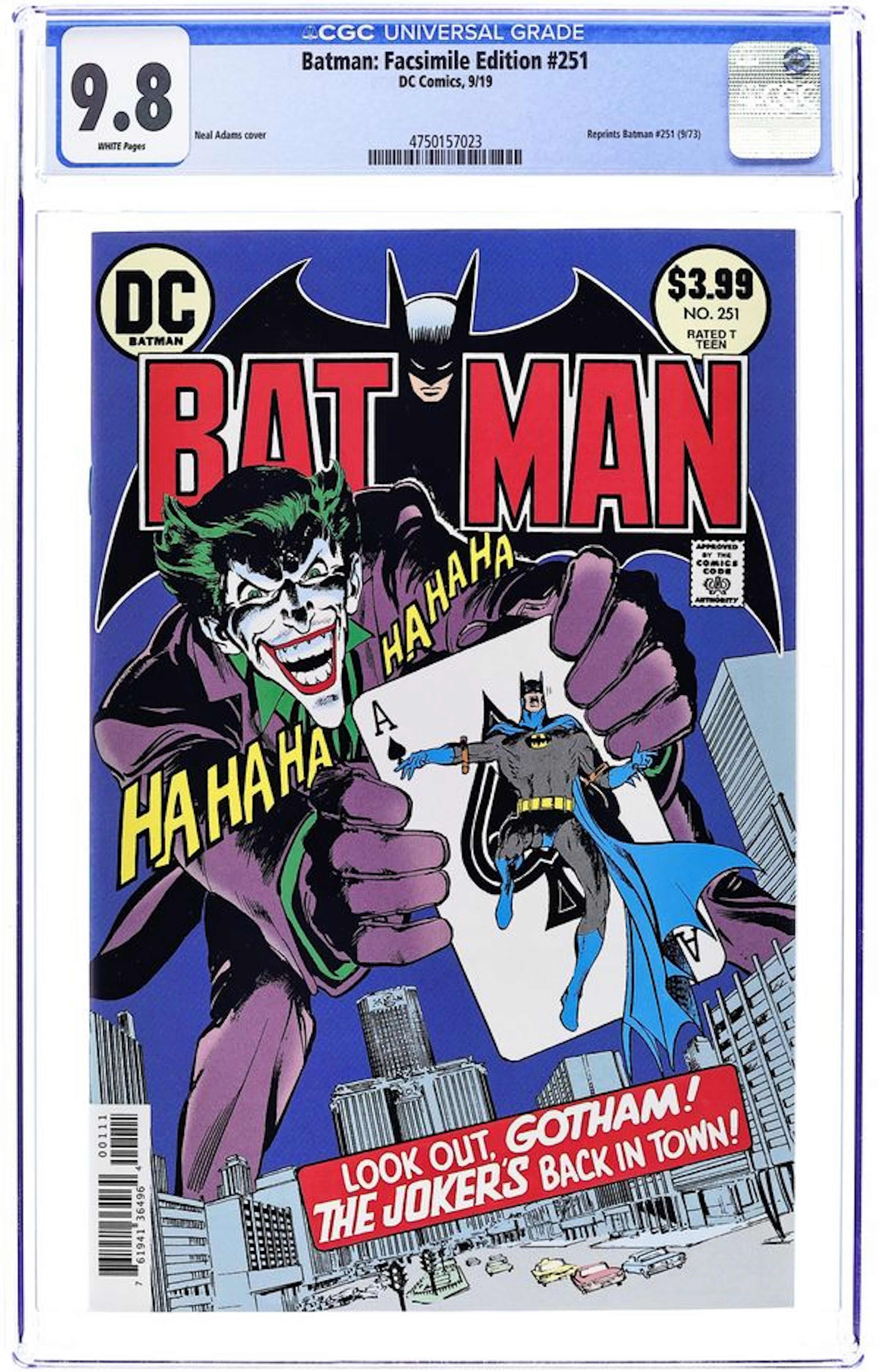 Batman (1940) Facsimile Edition 251 CGC 9.8