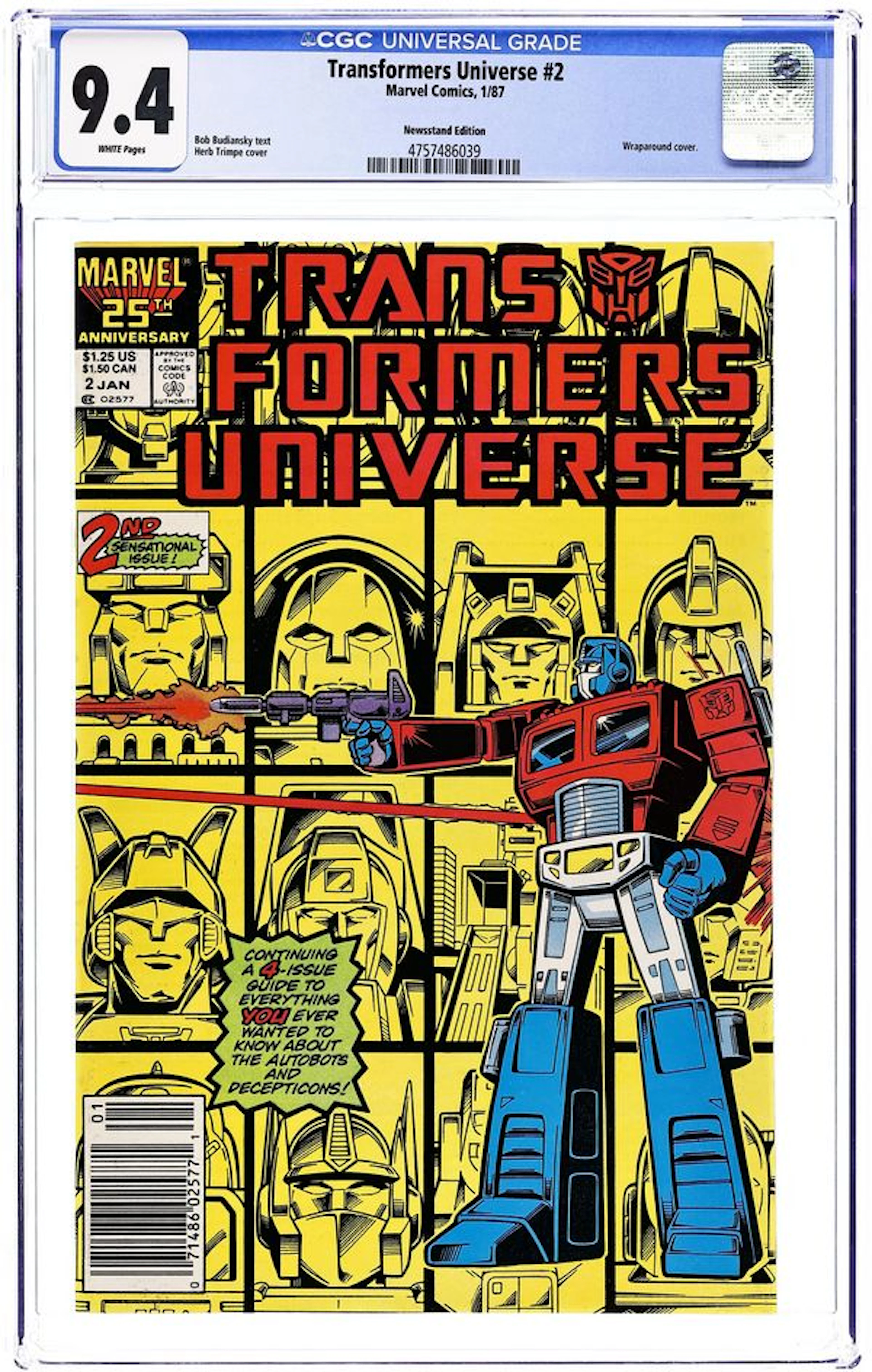 Transformers Universe (1986) 2N CGC 9.4