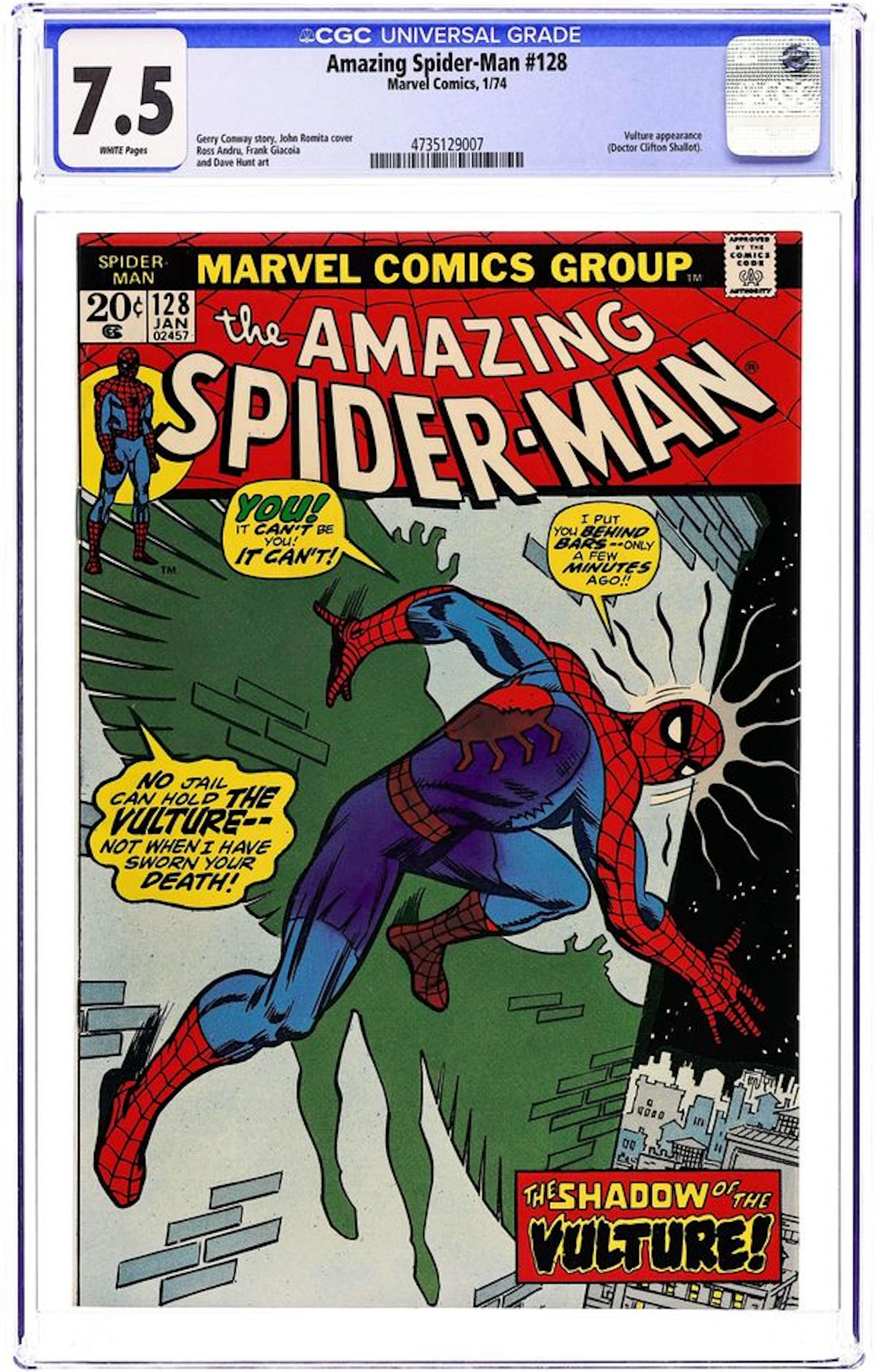 Amazing Spider-Man (1963 1st Series) 128 CGC 7.5