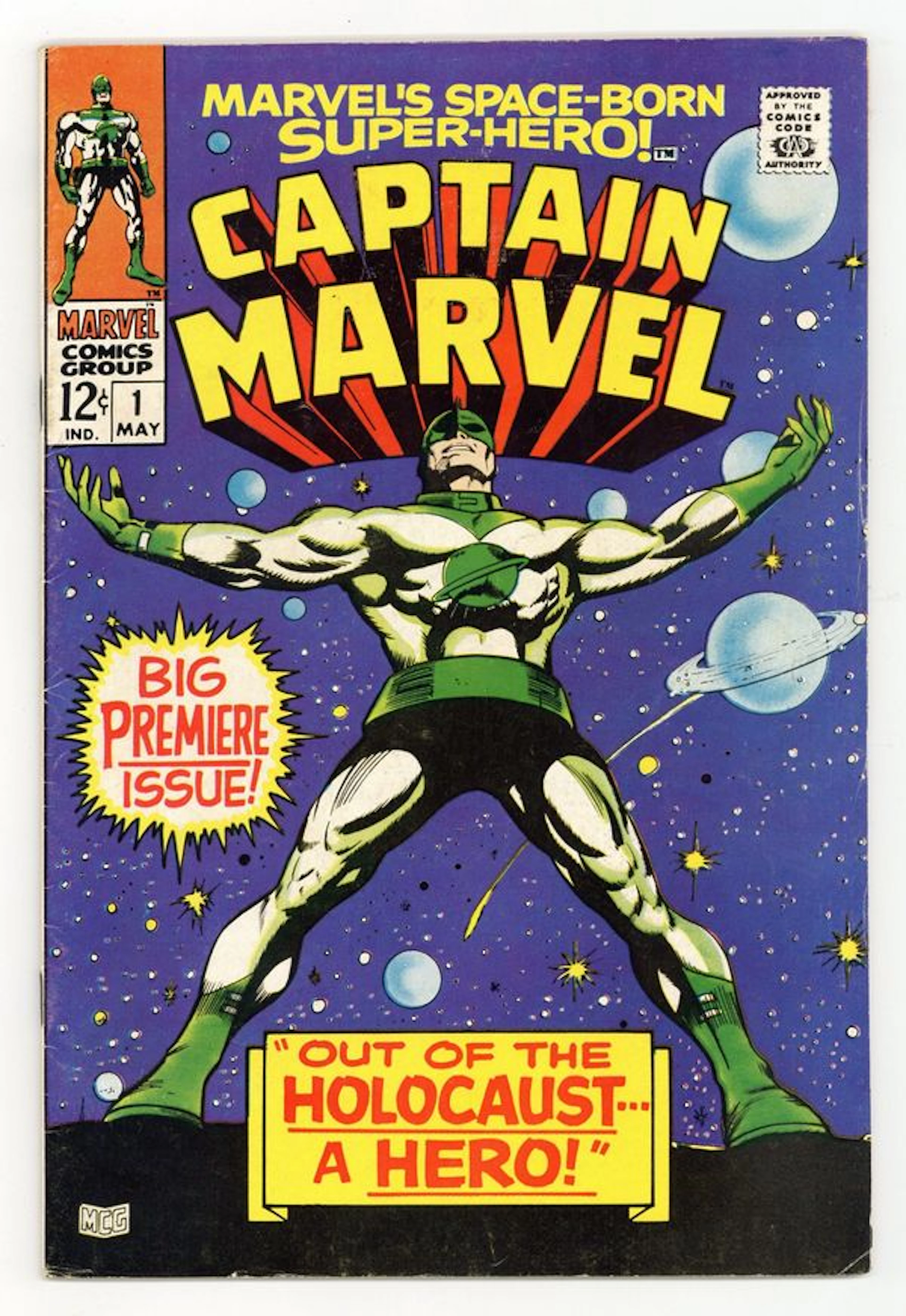 Captain Marvel (1968 1st Series Marvel) 1 VG+ 4.5