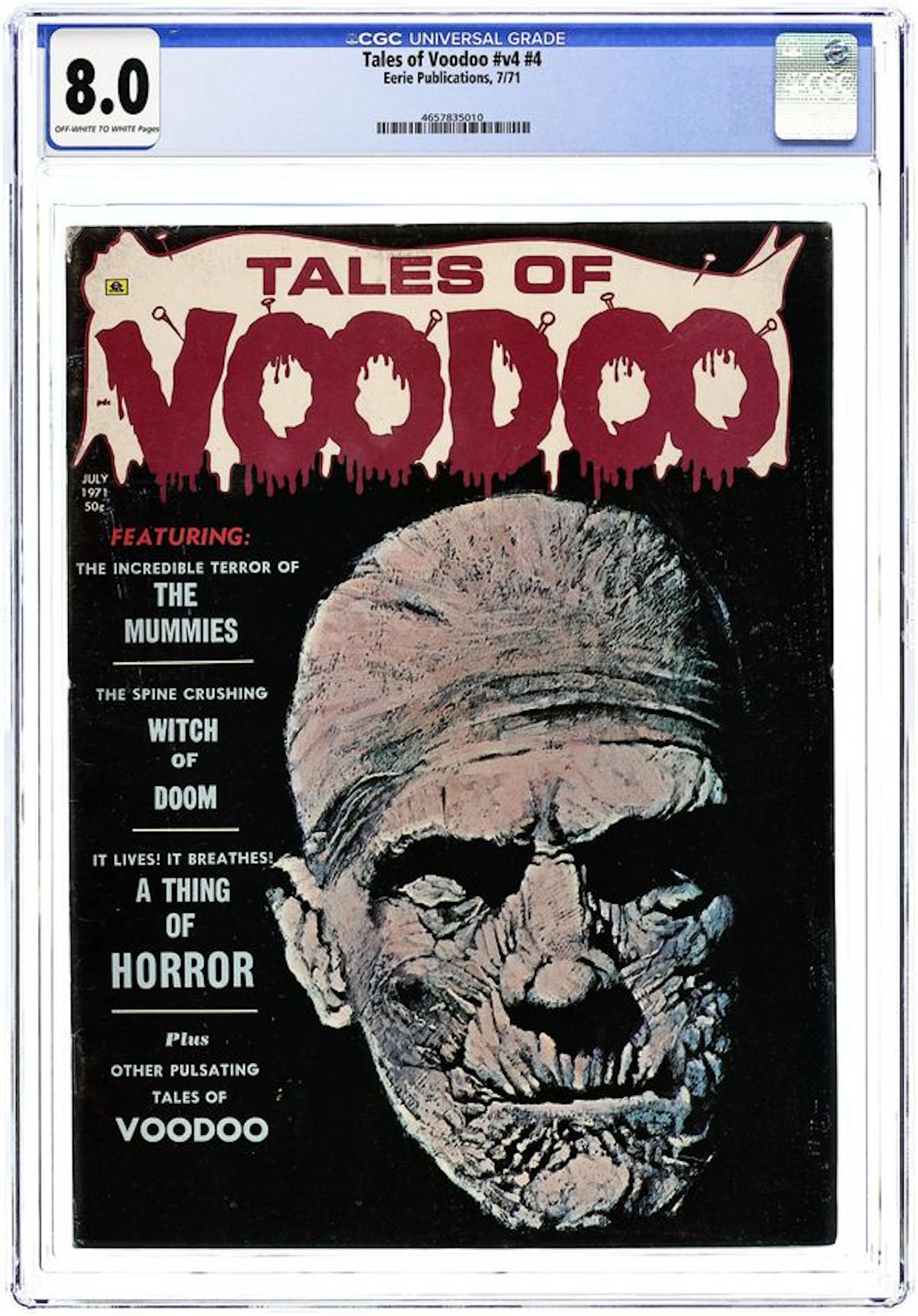 Tales of Voodoo (1968) Vol. 4 #4 CGC 8.0