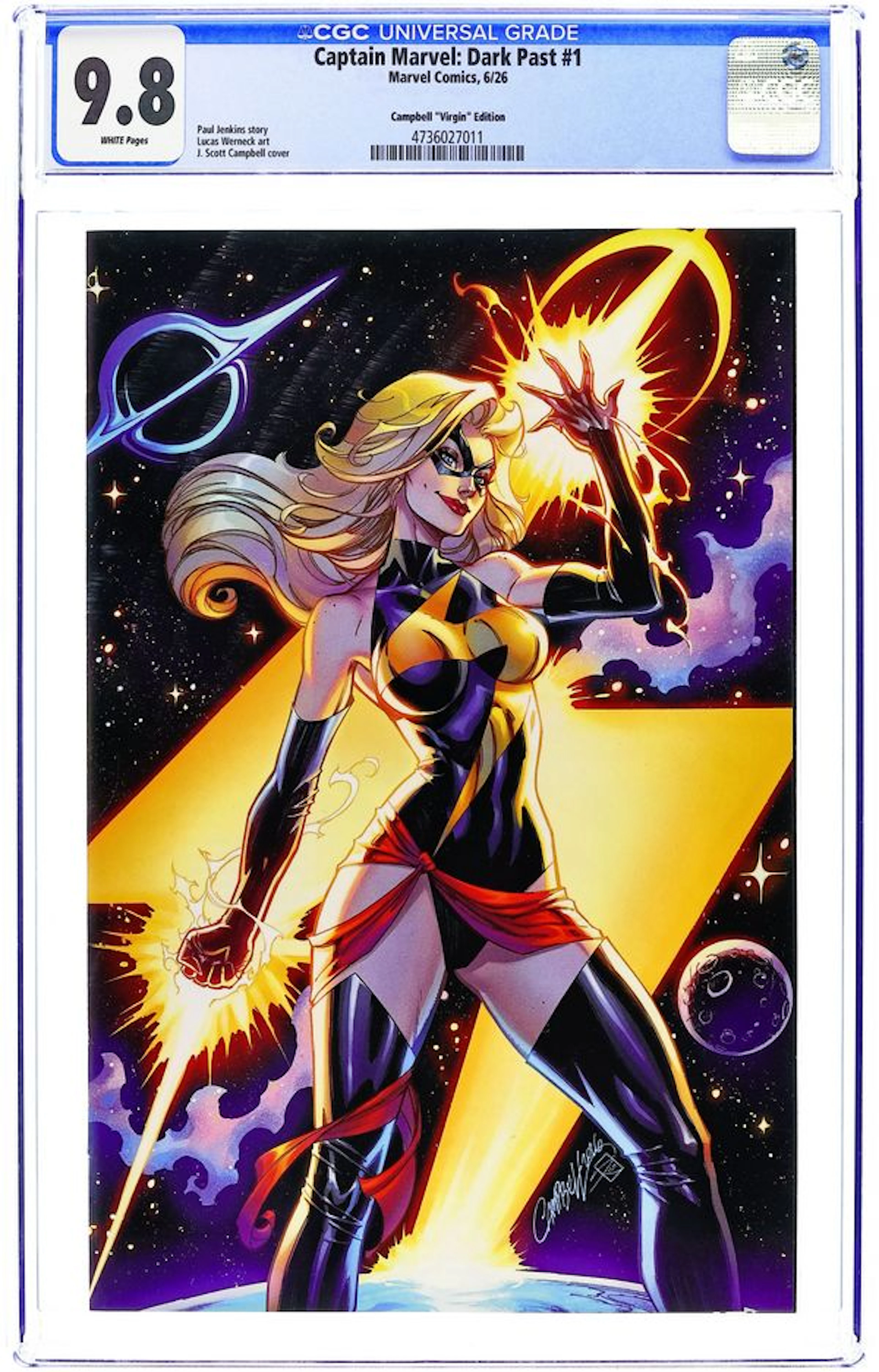 Captain Marvel Dark Past (2026 Marvel) 1G CGC 9.8