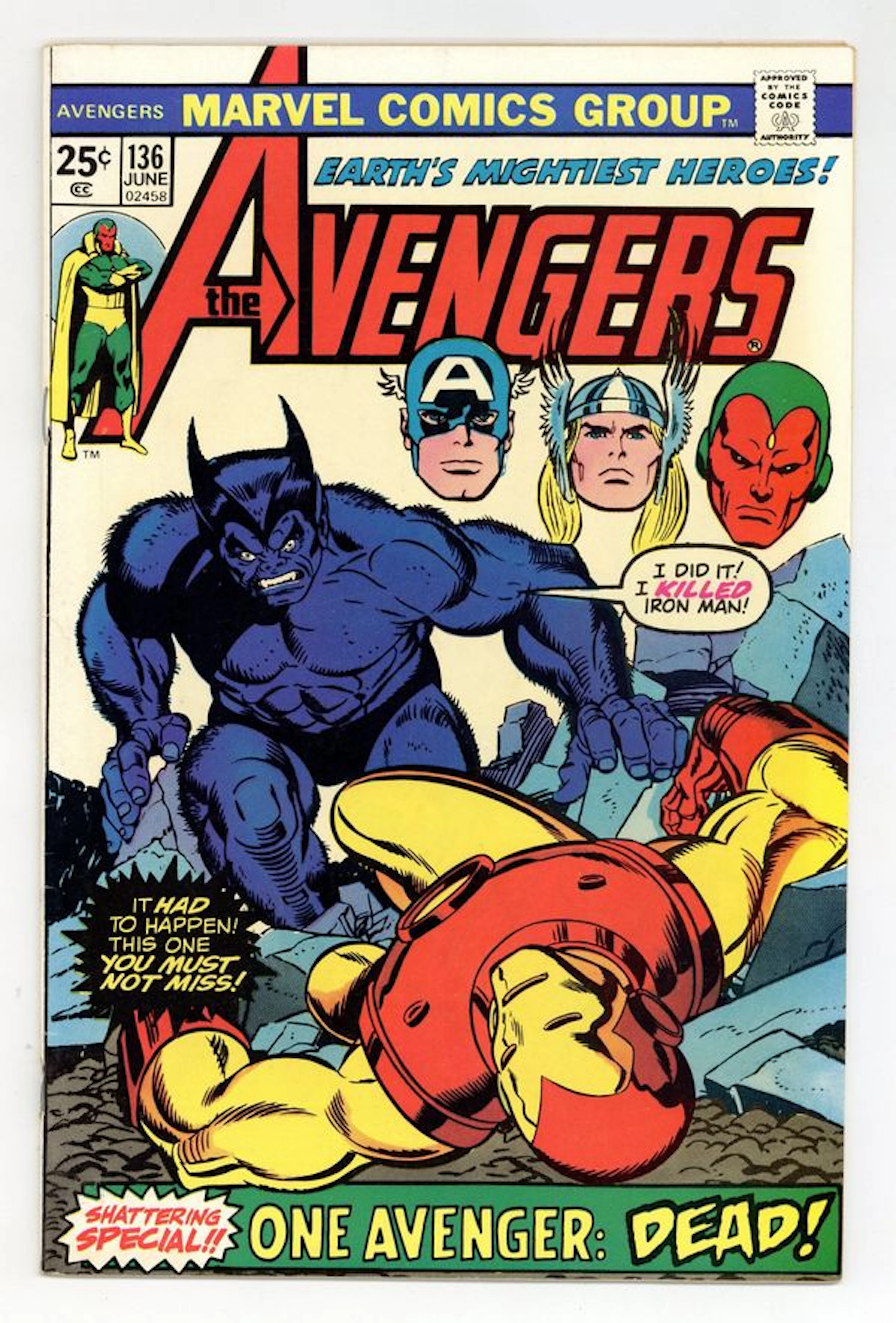 Avengers (1963 1st Series) 136 FN+ 6.5