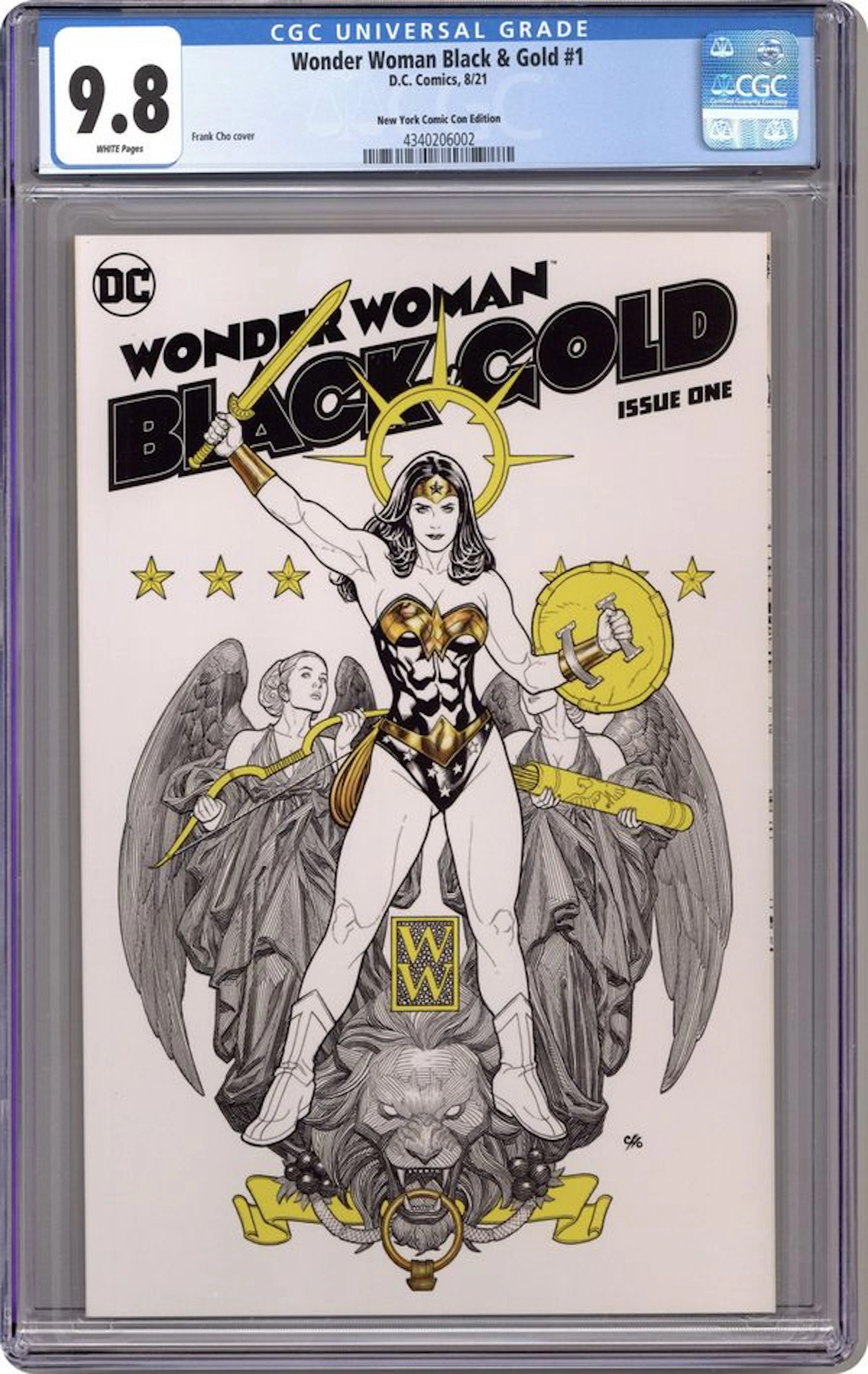 Wonder Woman Black and Gold (2021 DC) 1NYCC CGC 9.8
