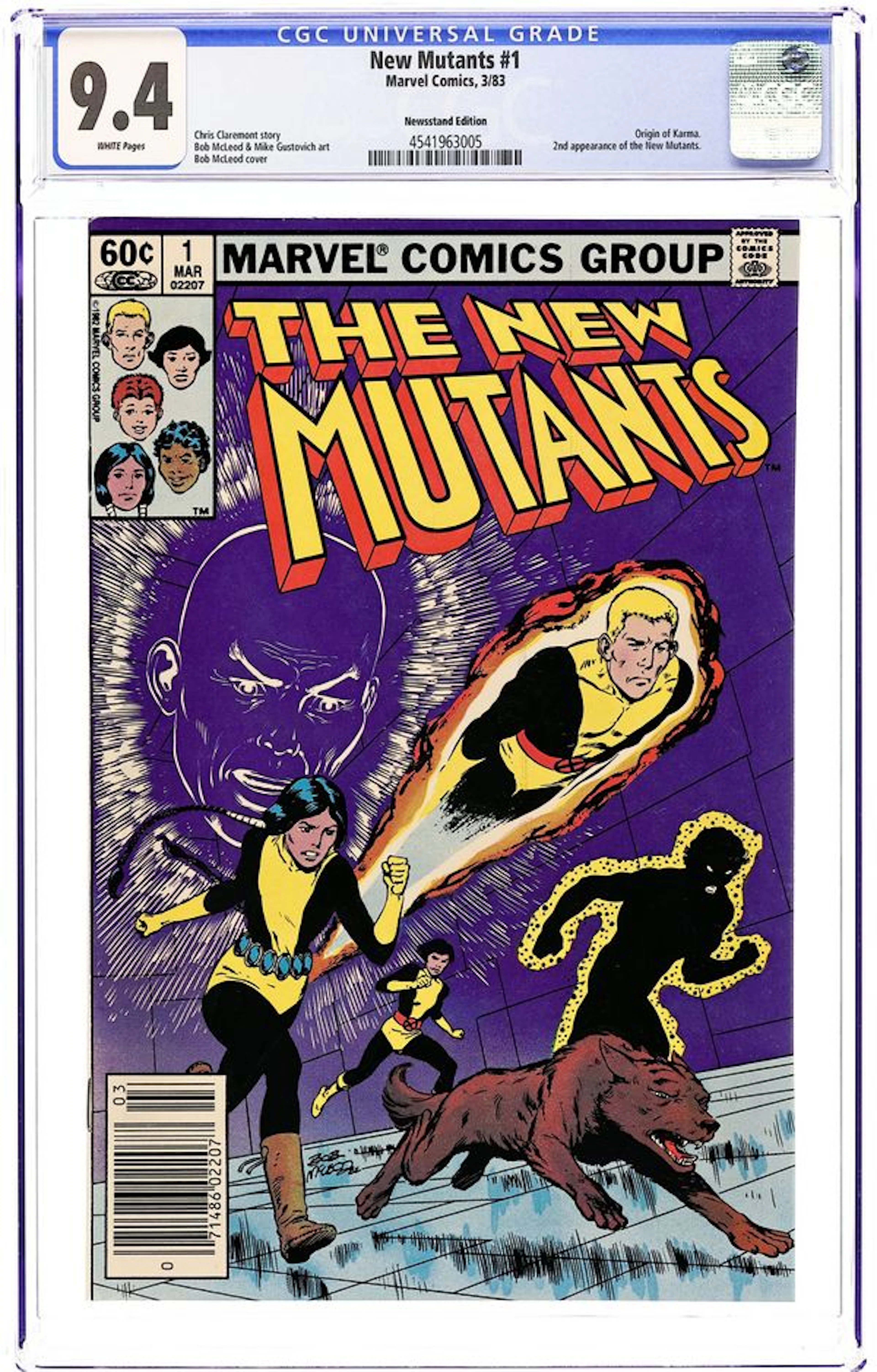 New Mutants (1983 1st Series) 1N CGC 9.4