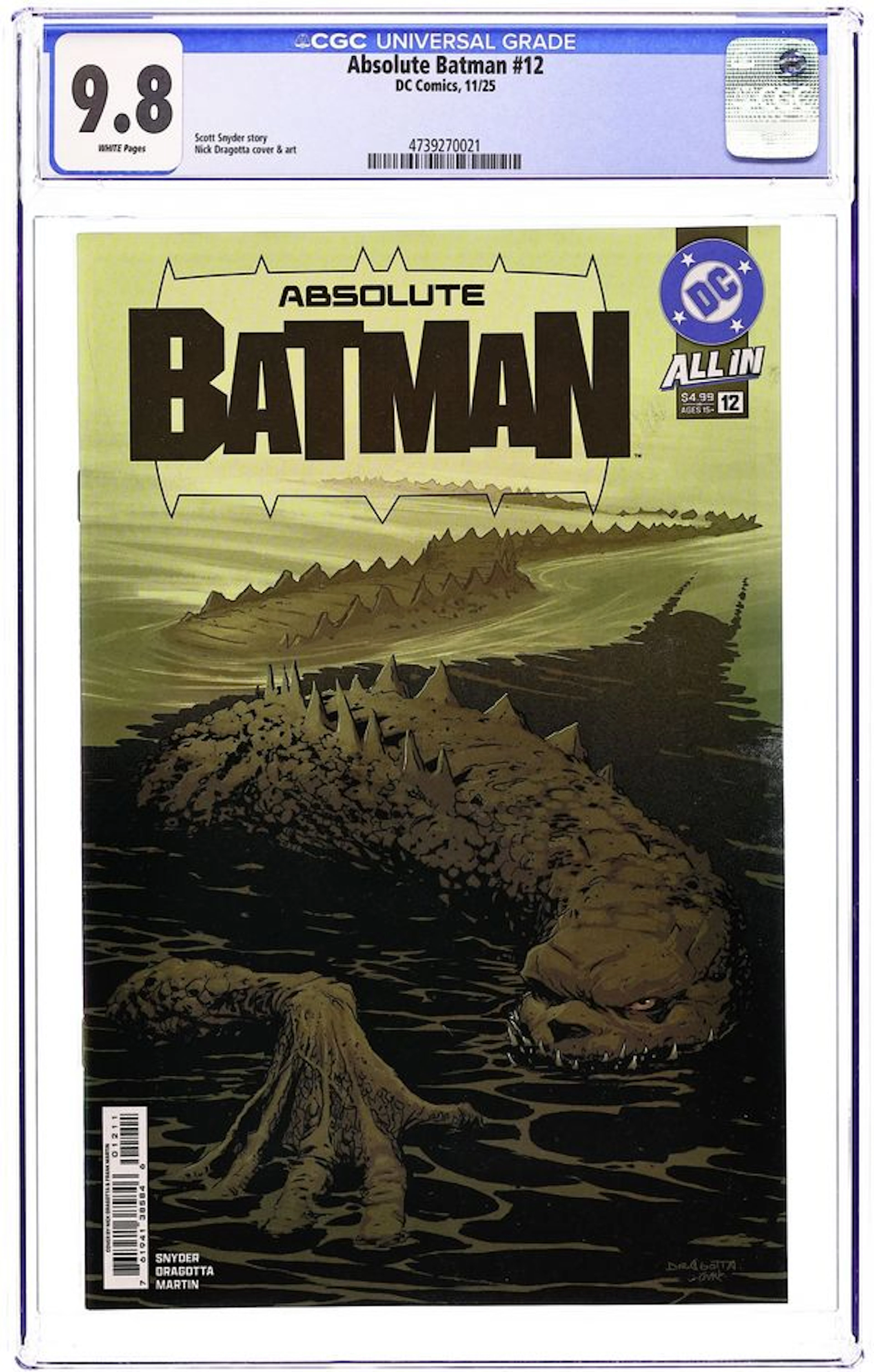 Absolute Batman (2024 DC) 12A CGC 9.8