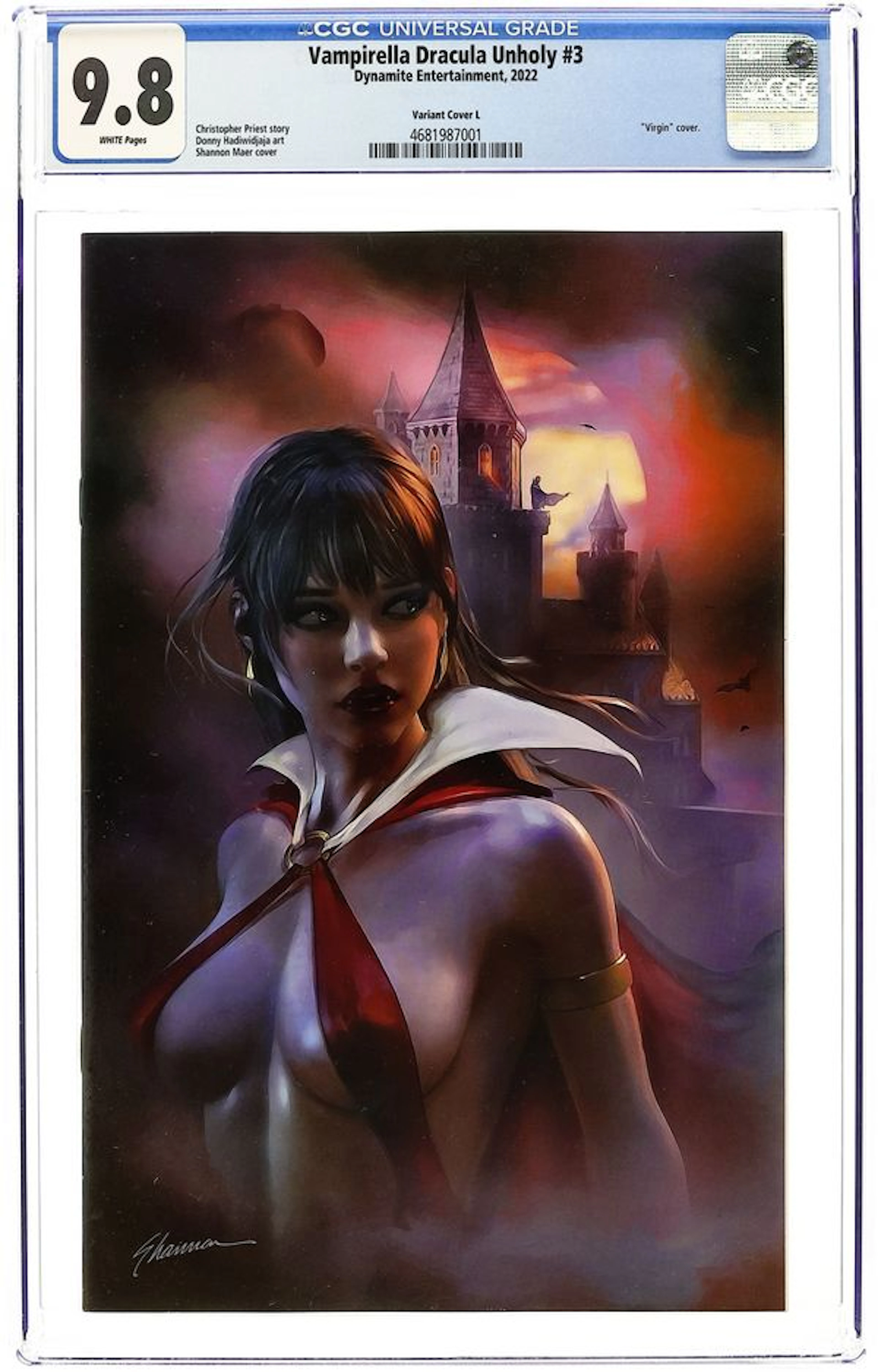 Vampirella Dracula Unholy (2021 Dynamite) 3L CGC 9.8