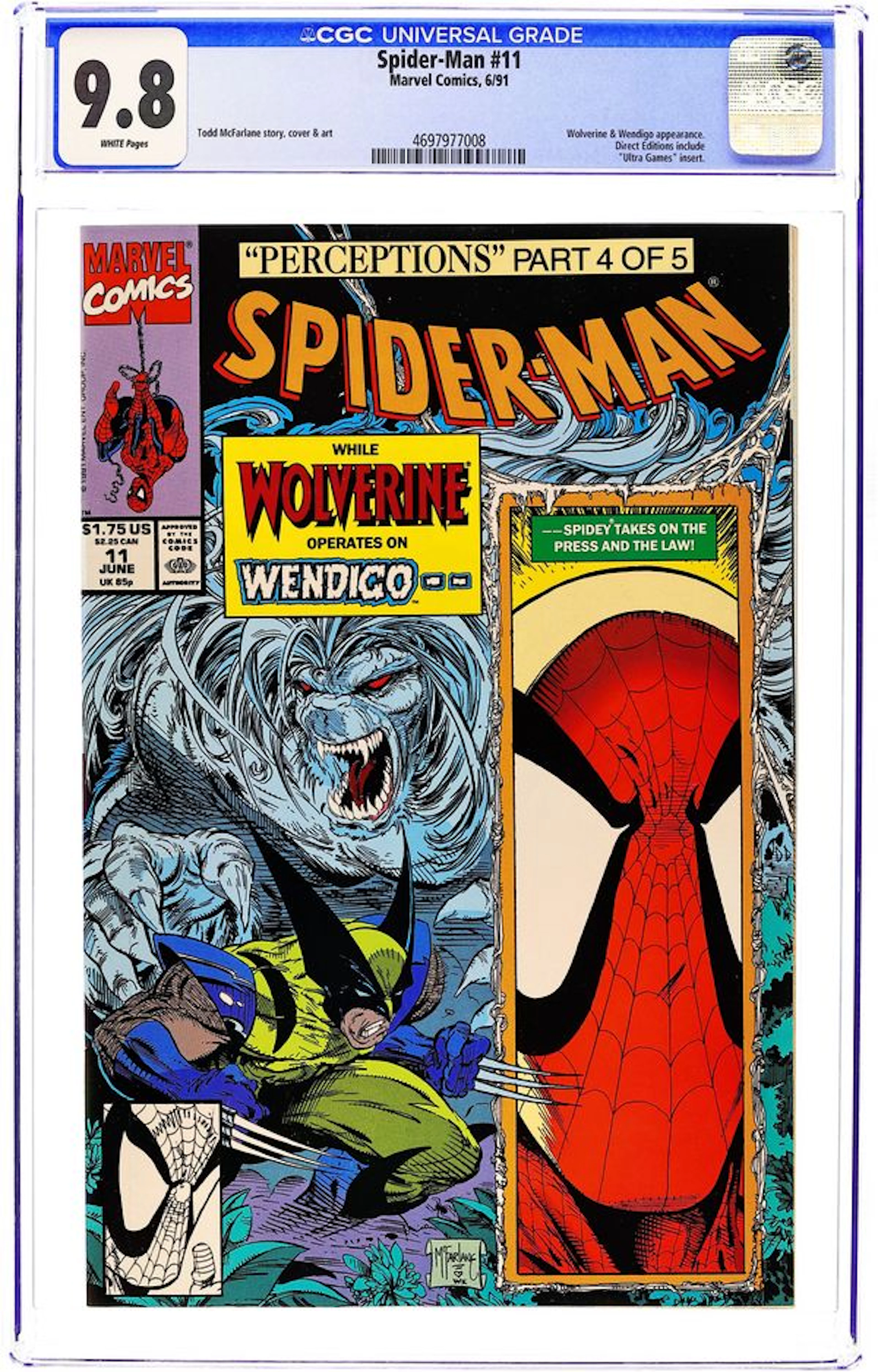 Spider-Man (1990 Marvel) 11 CGC 9.8