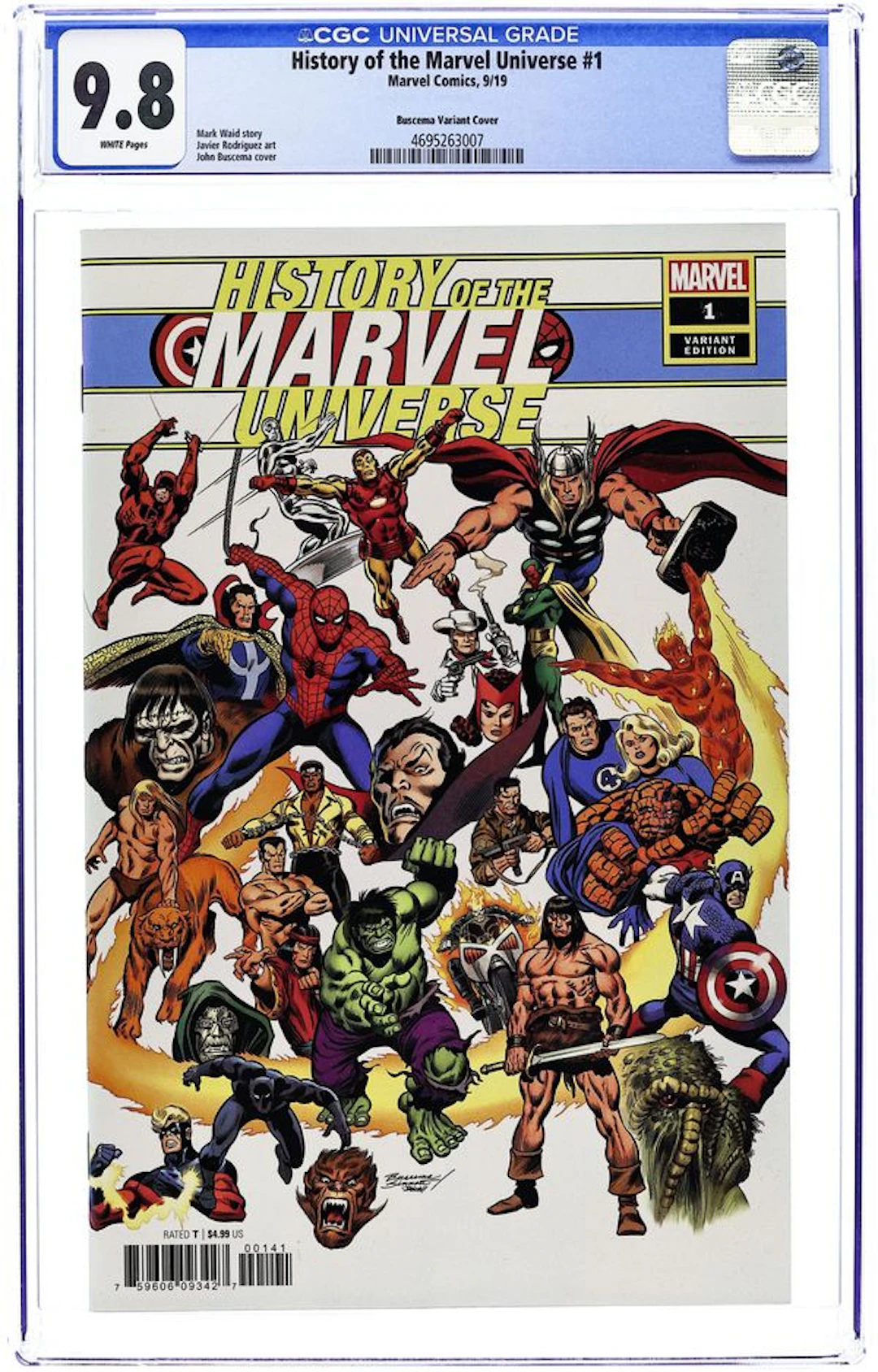 History of the Marvel Universe (2019) 1D CGC 9.8