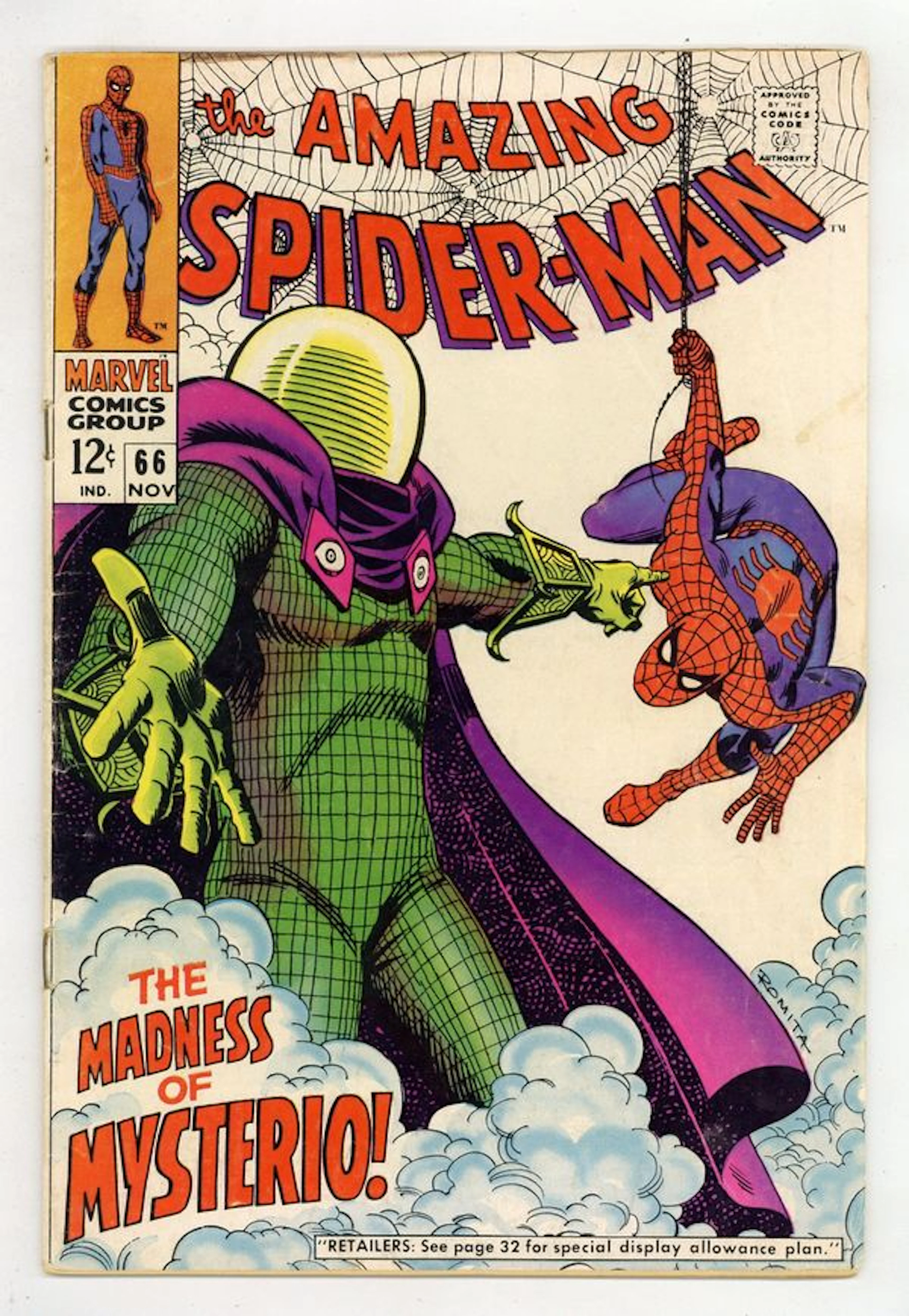 Amazing Spider-Man (1963 1st Series) 66 VG+ 4.5