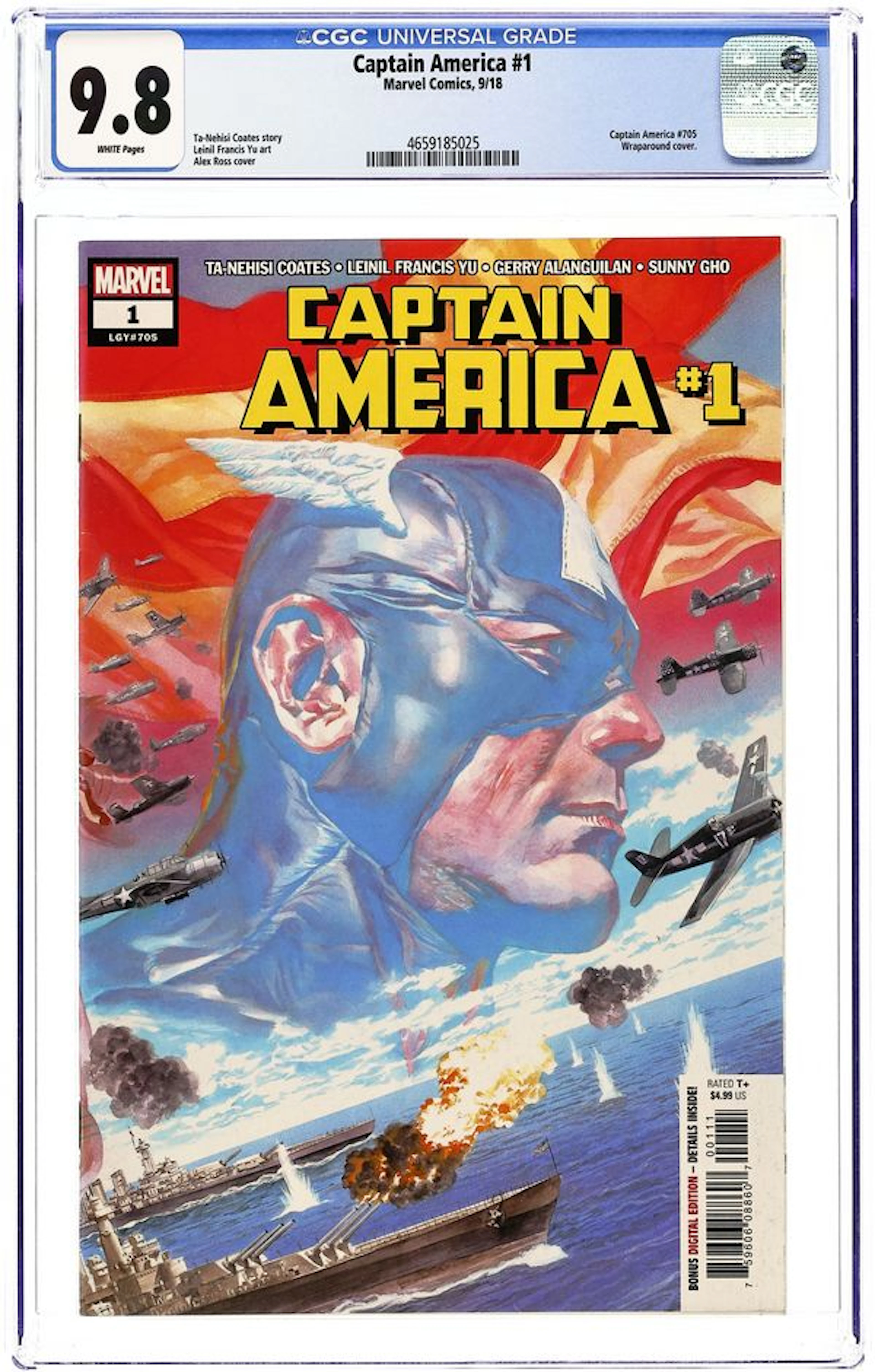 Captain America (2018 9th Series) 1A CGC 9.8