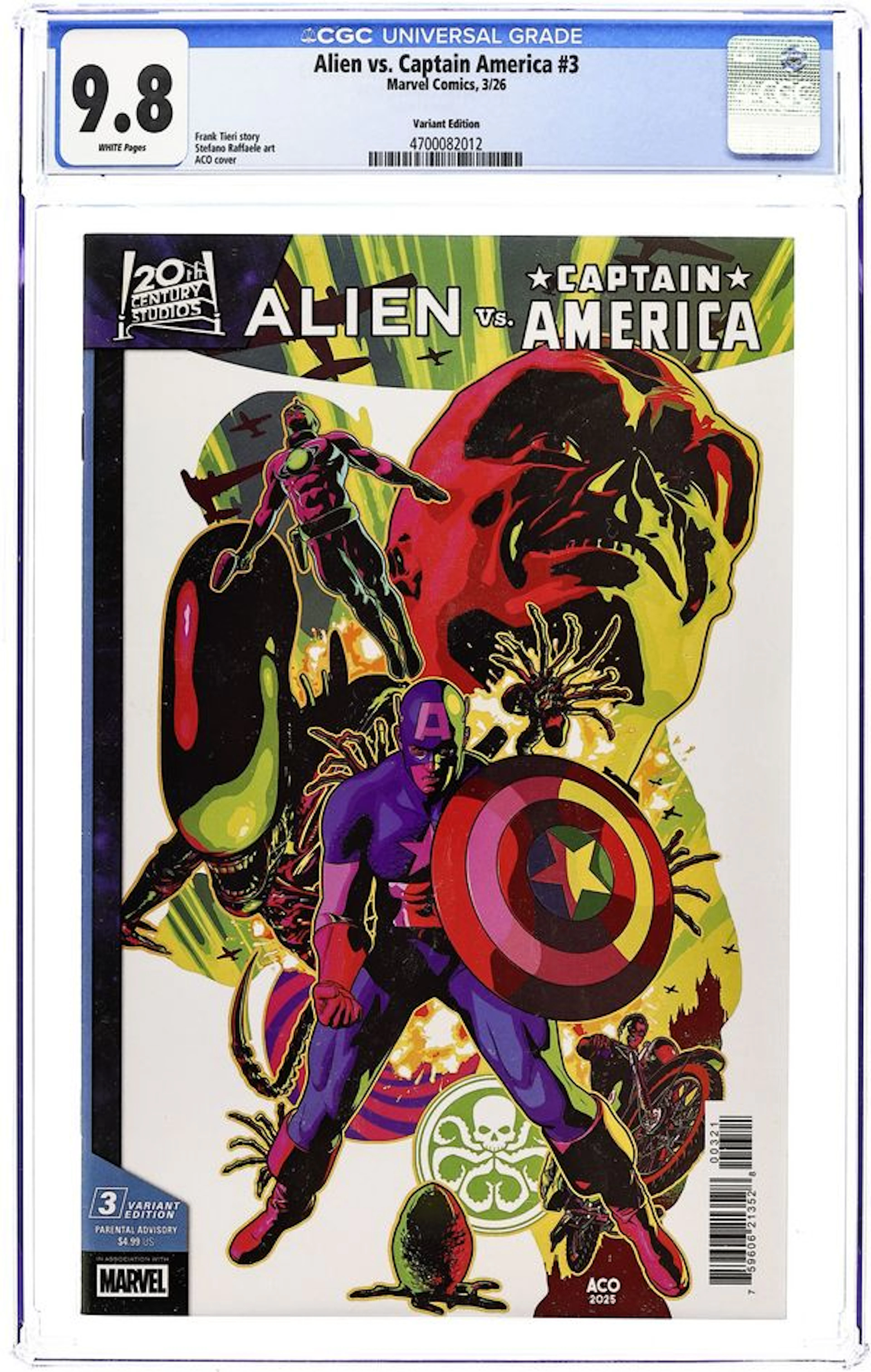 Alien vs. Captain America (2026 Marvel) 3B CGC 9.8
