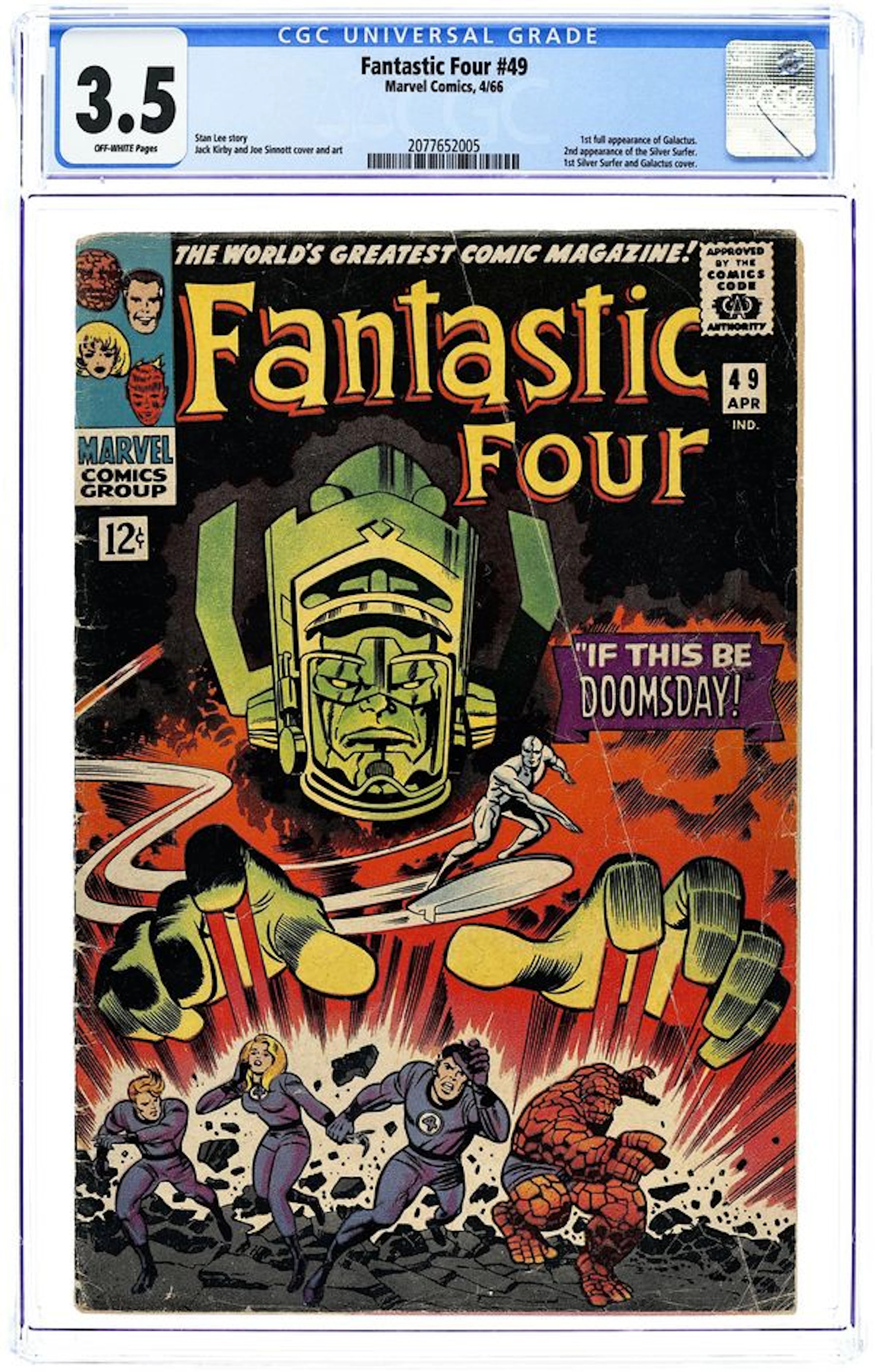 Fantastic Four (1961 1st Series) 49 CGC 3.5