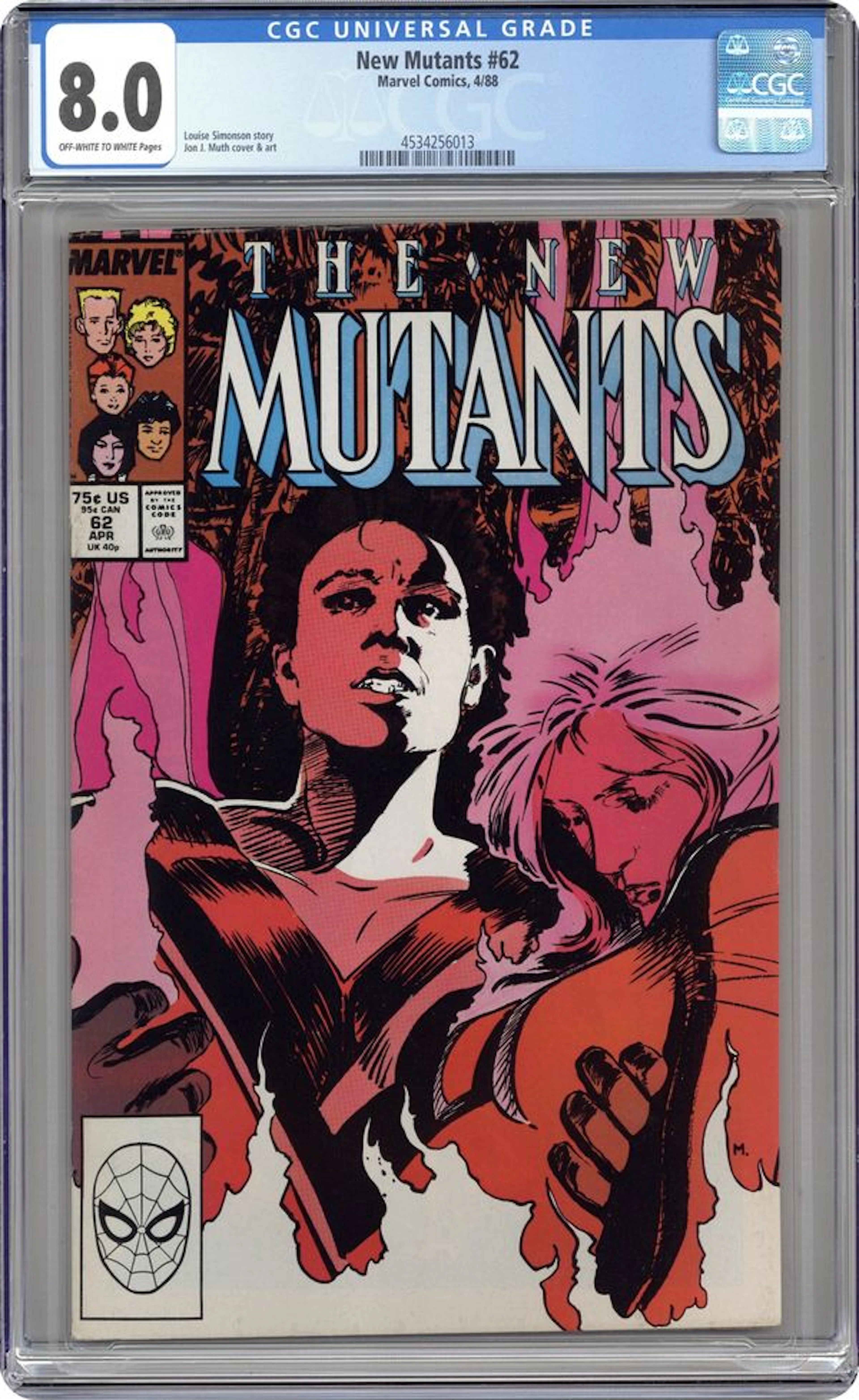 New Mutants (1983 1st Series) 62 CGC 8.0