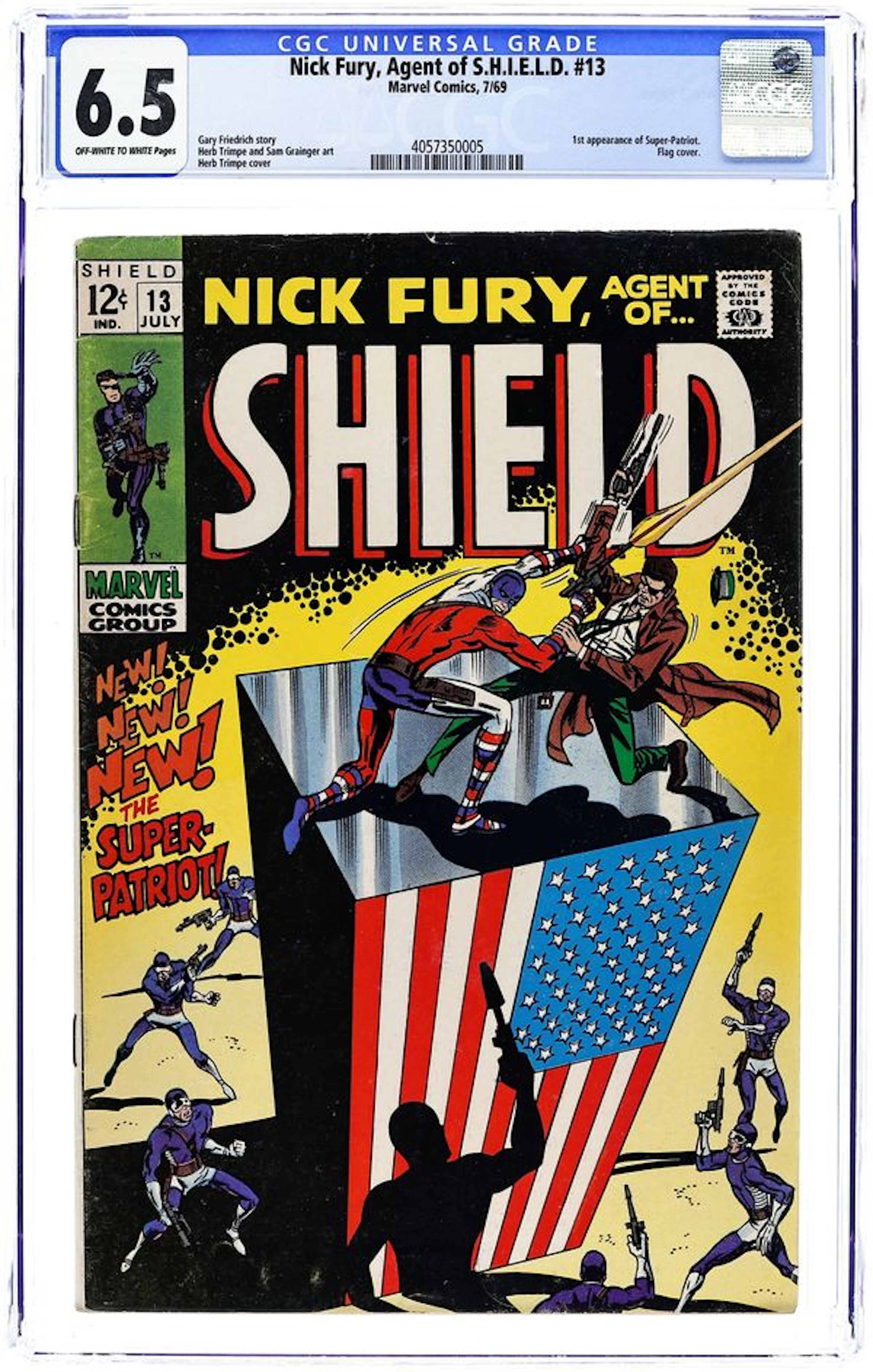 Nick Fury Agent of SHIELD (1968 1st Series) 13 CGC 6.5