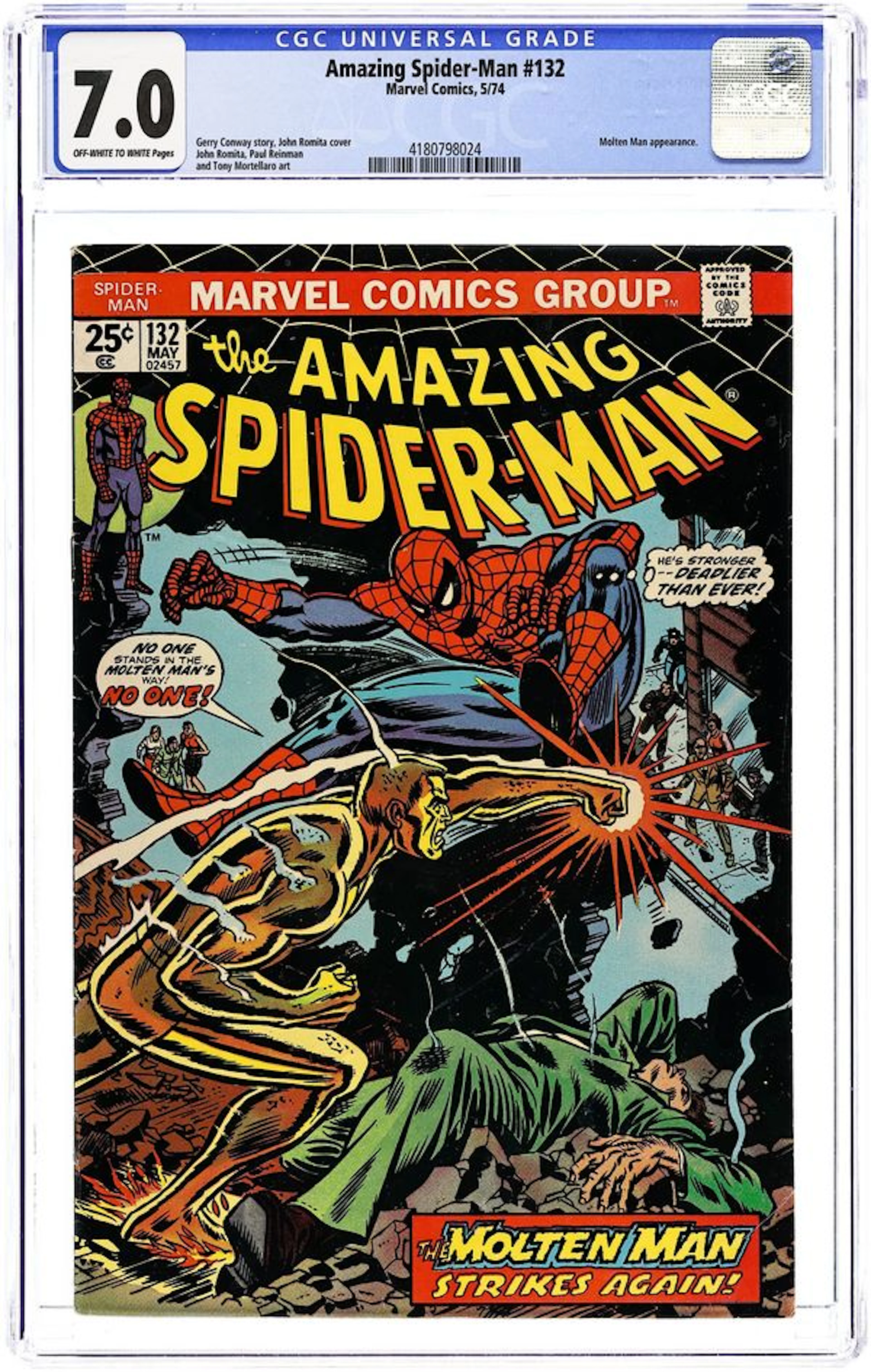 Amazing Spider-Man (1963 1st Series) 132 CGC 7.0