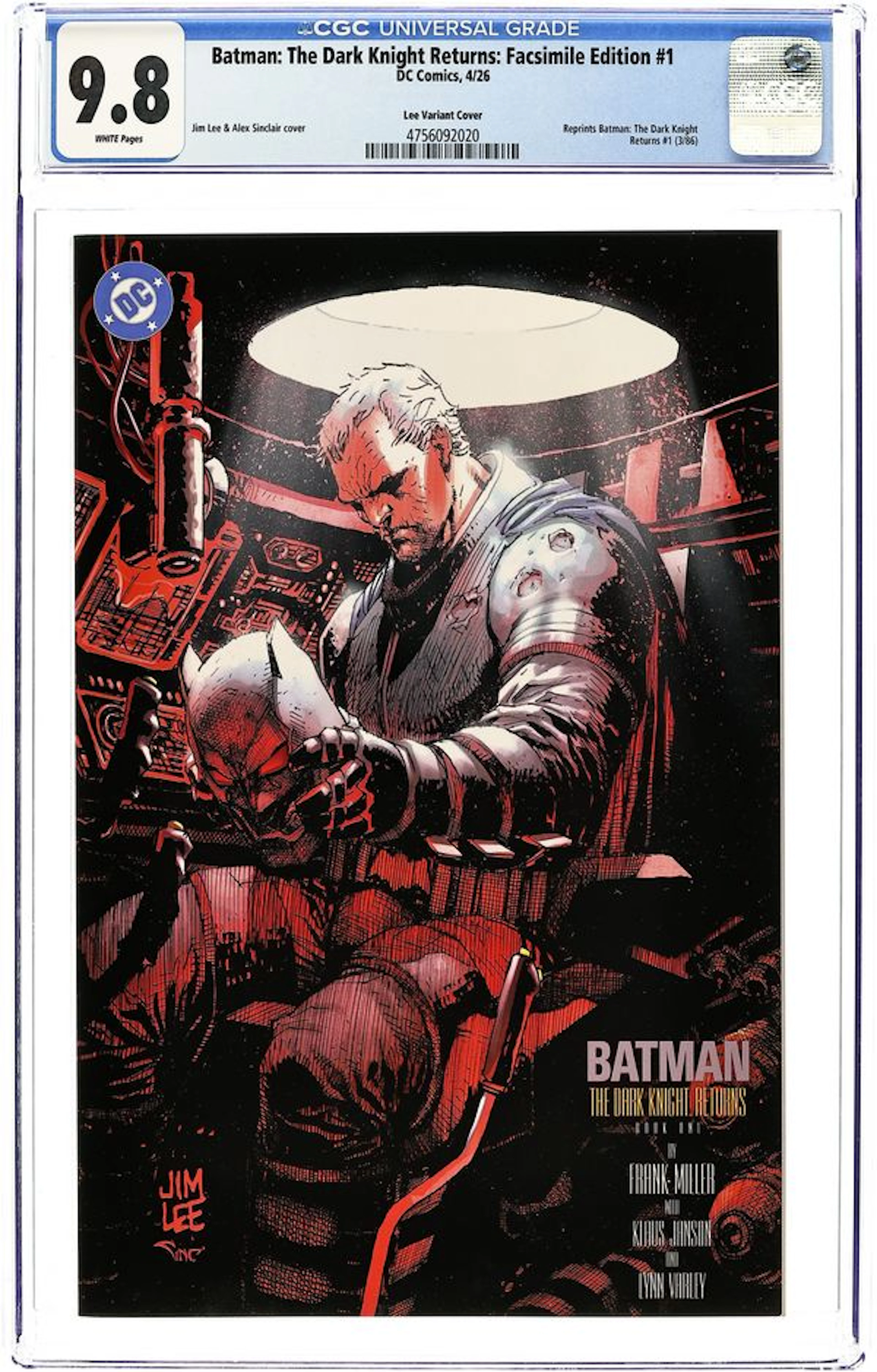 Batman The Dark Knight Returns (1986) Facsimile Edition (2026 DC) 1C CGC 9.8