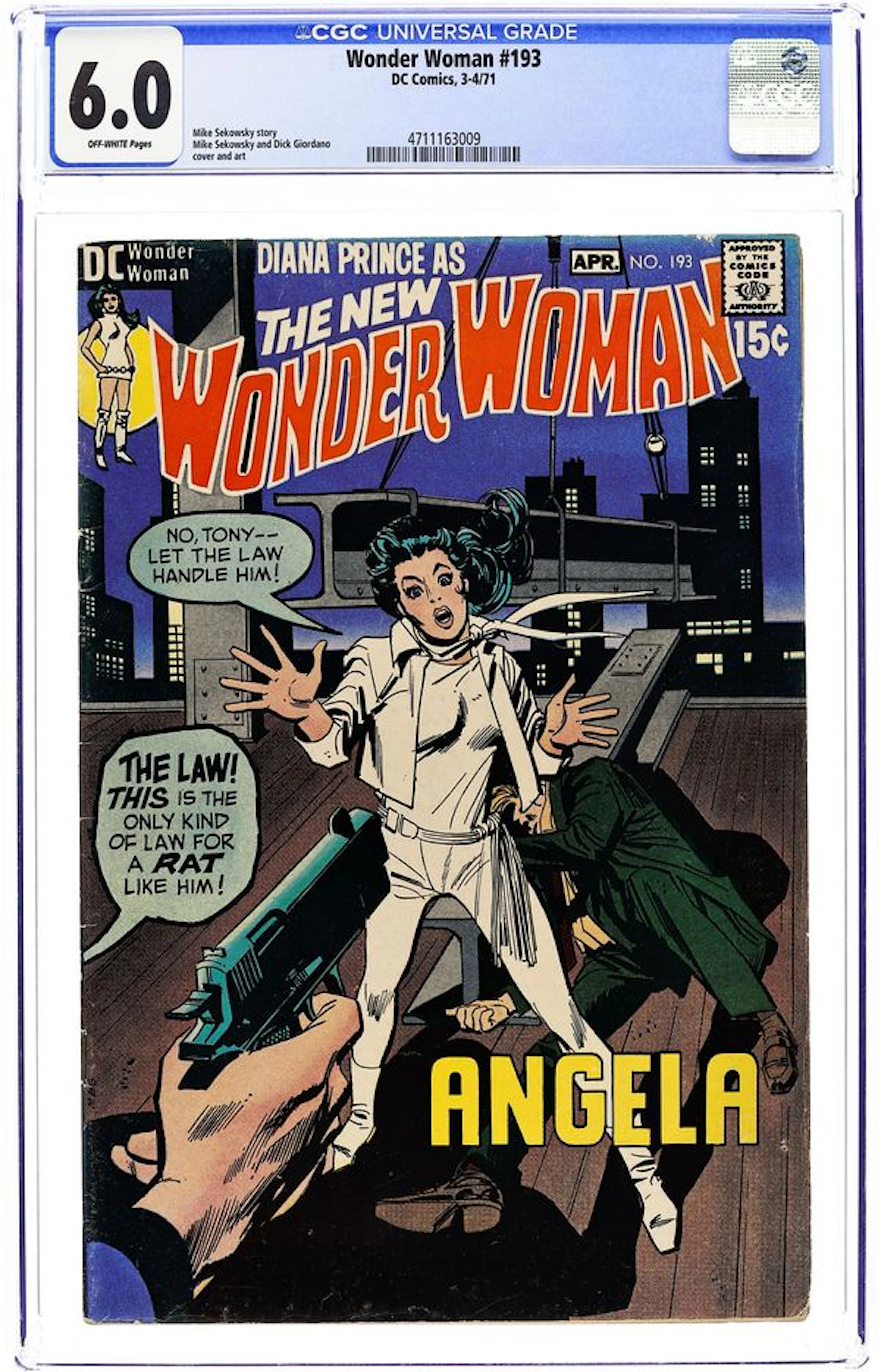 Wonder Woman (1942 1st Series DC) 193 CGC 6.0