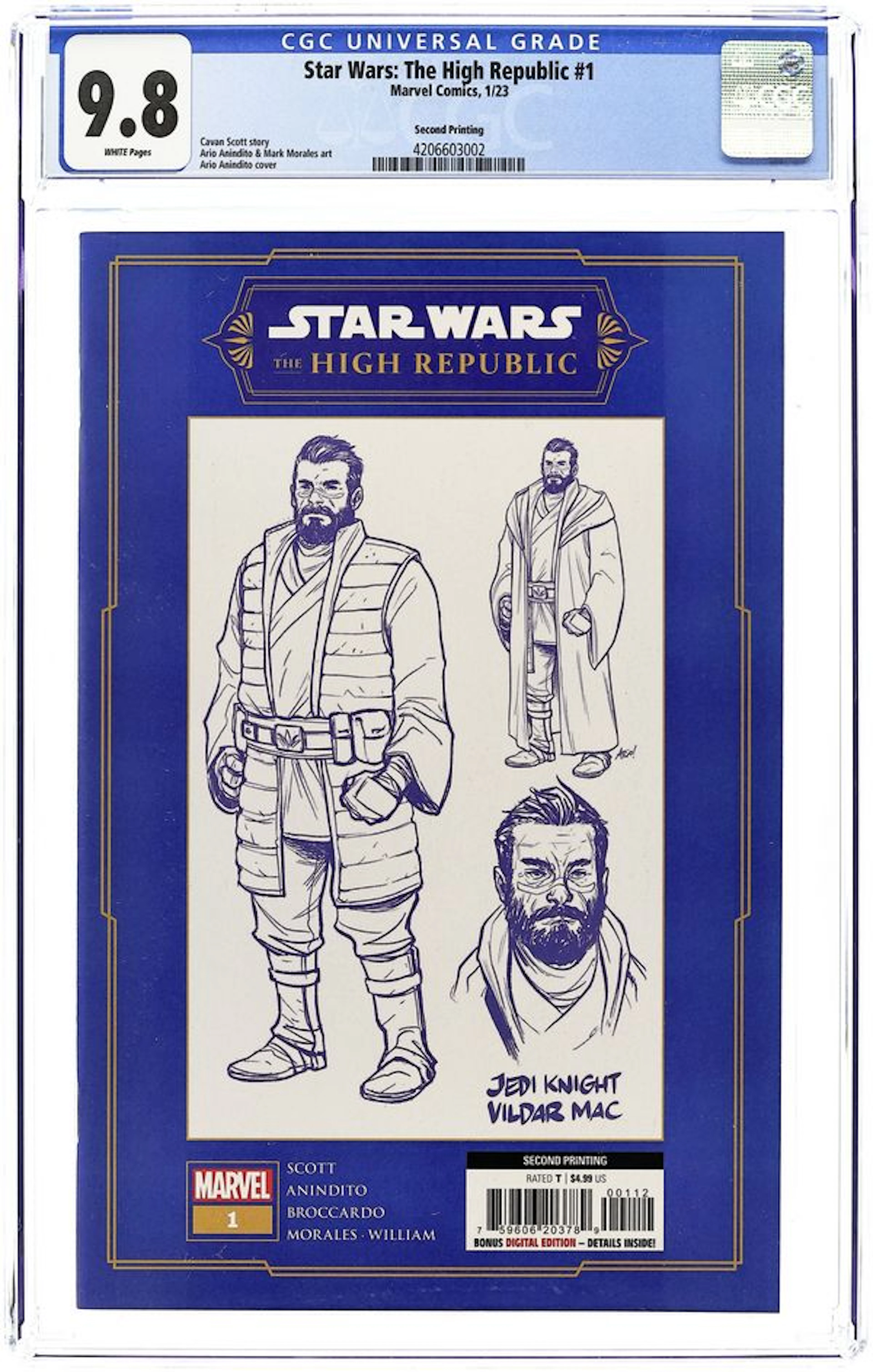 Star Wars the High Republic (2022 Marvel) 1E CGC 9.8
