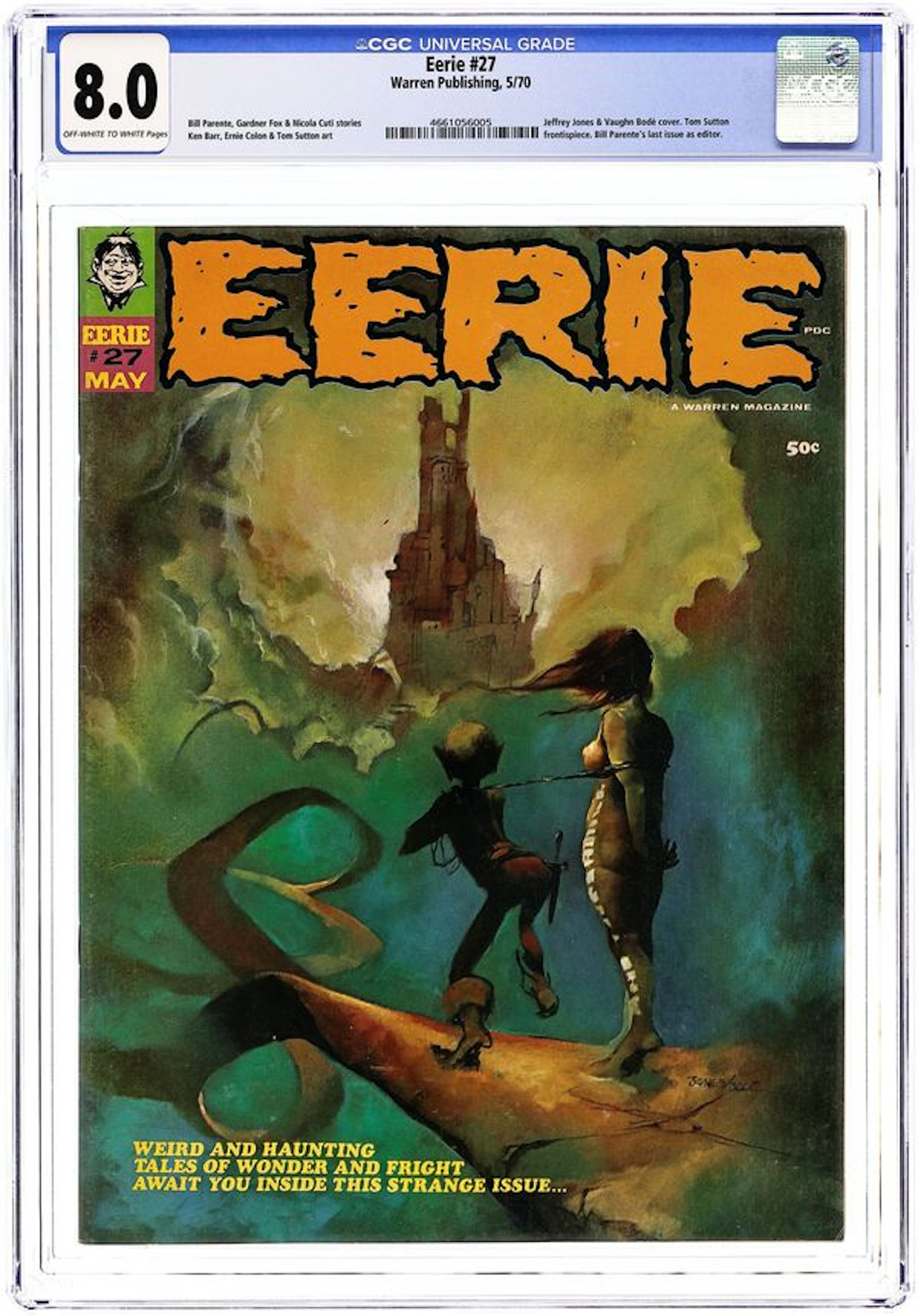 Eerie (1966 Warren Magazine) 27 CGC 8.0