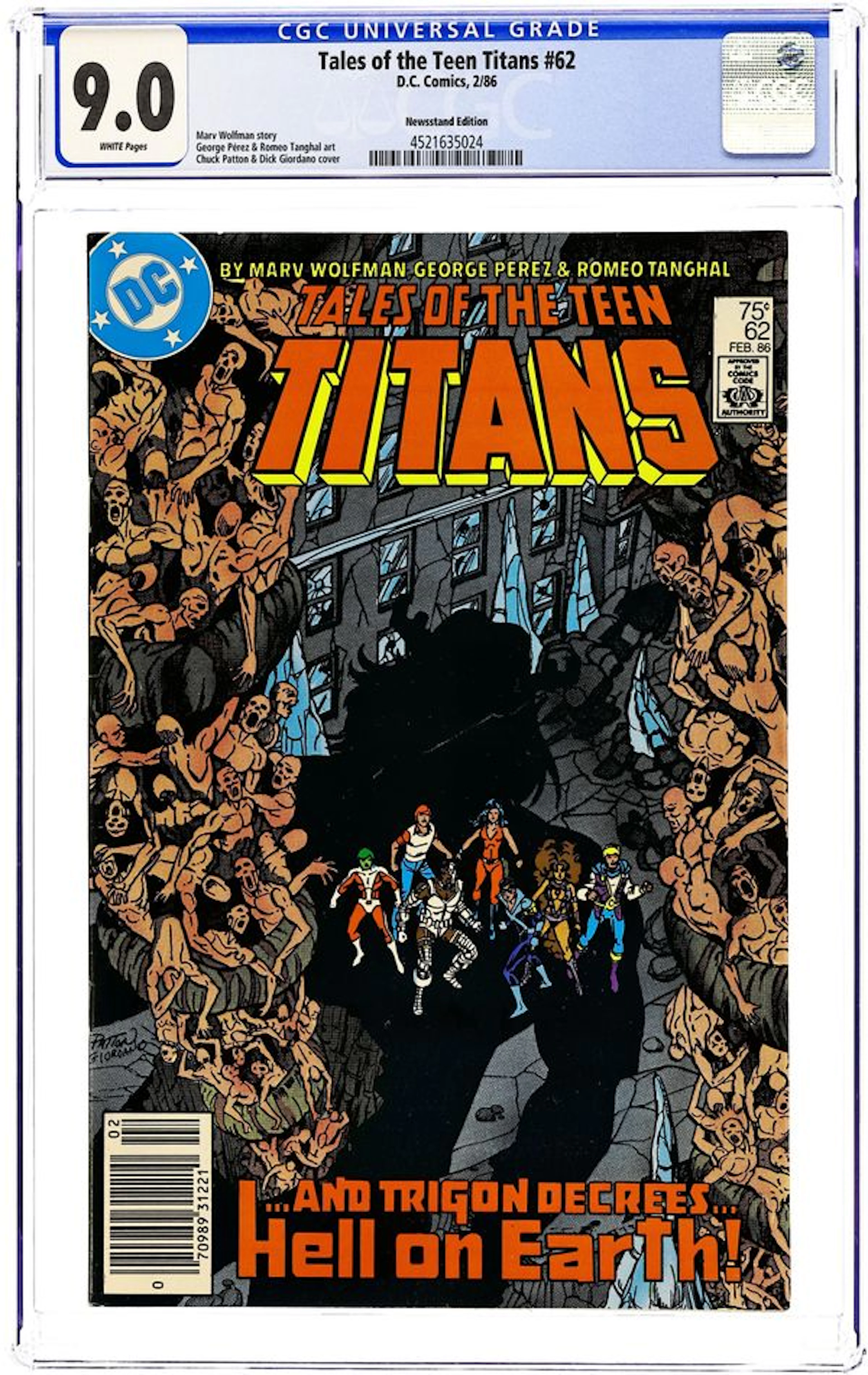 New Teen Titans (1980) (Tales of ...) 62N CGC 9.0