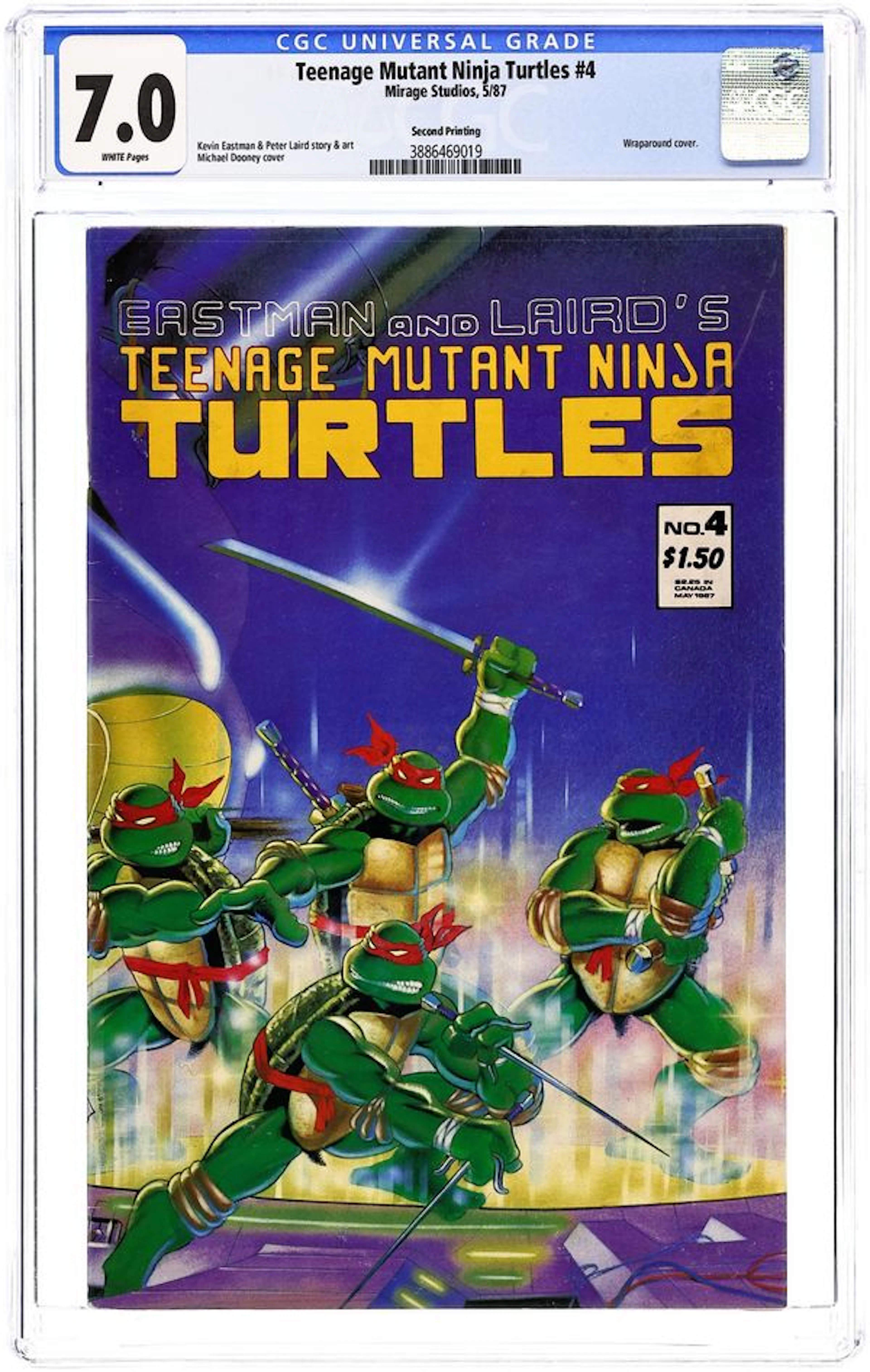 Teenage Mutant Ninja Turtles (1984 Mirage) 4REP.2ND CGC 7.0