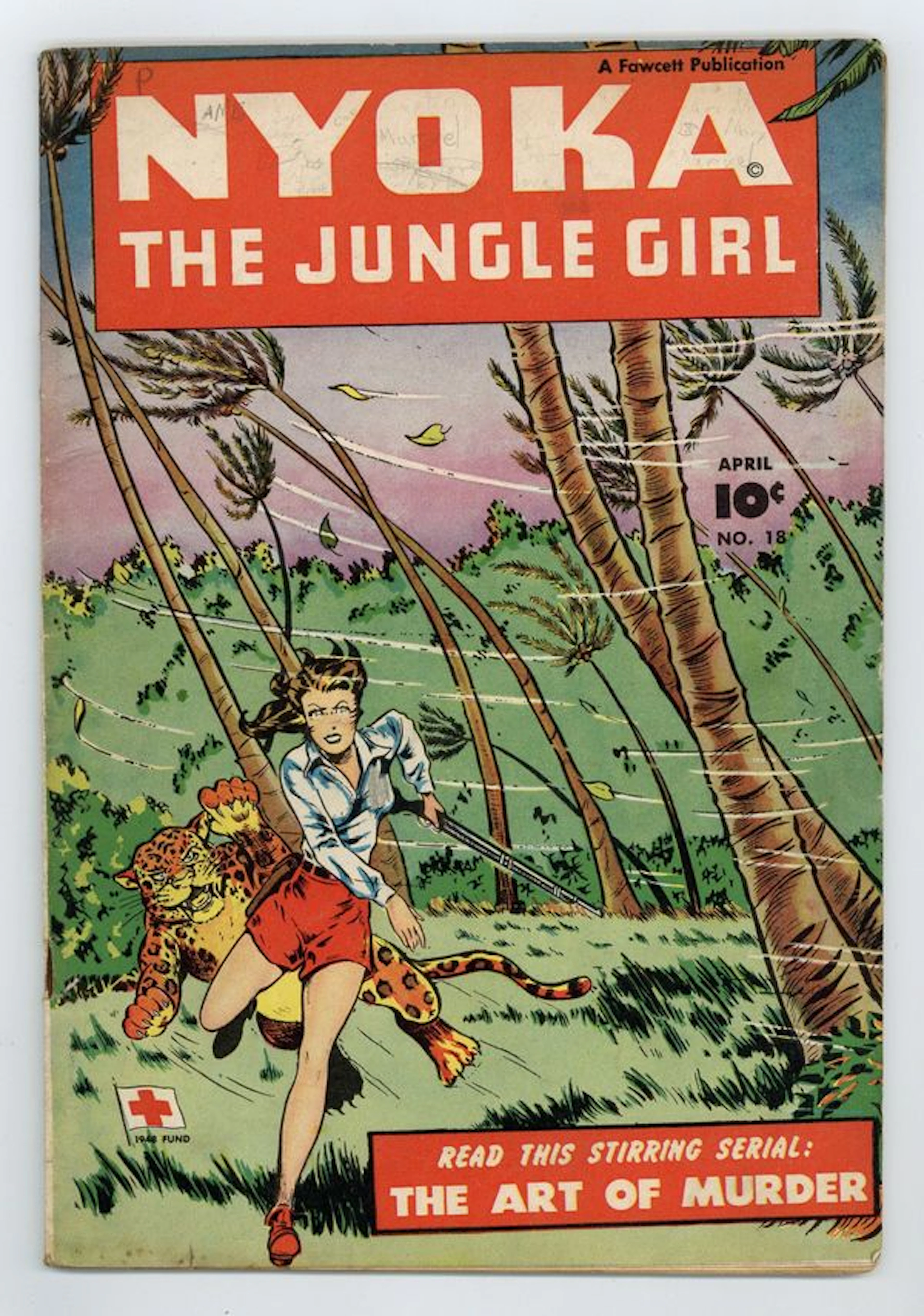 Nyoka the Jungle Girl (1945 Fawcett) 18 VG 4.0 Double Cover