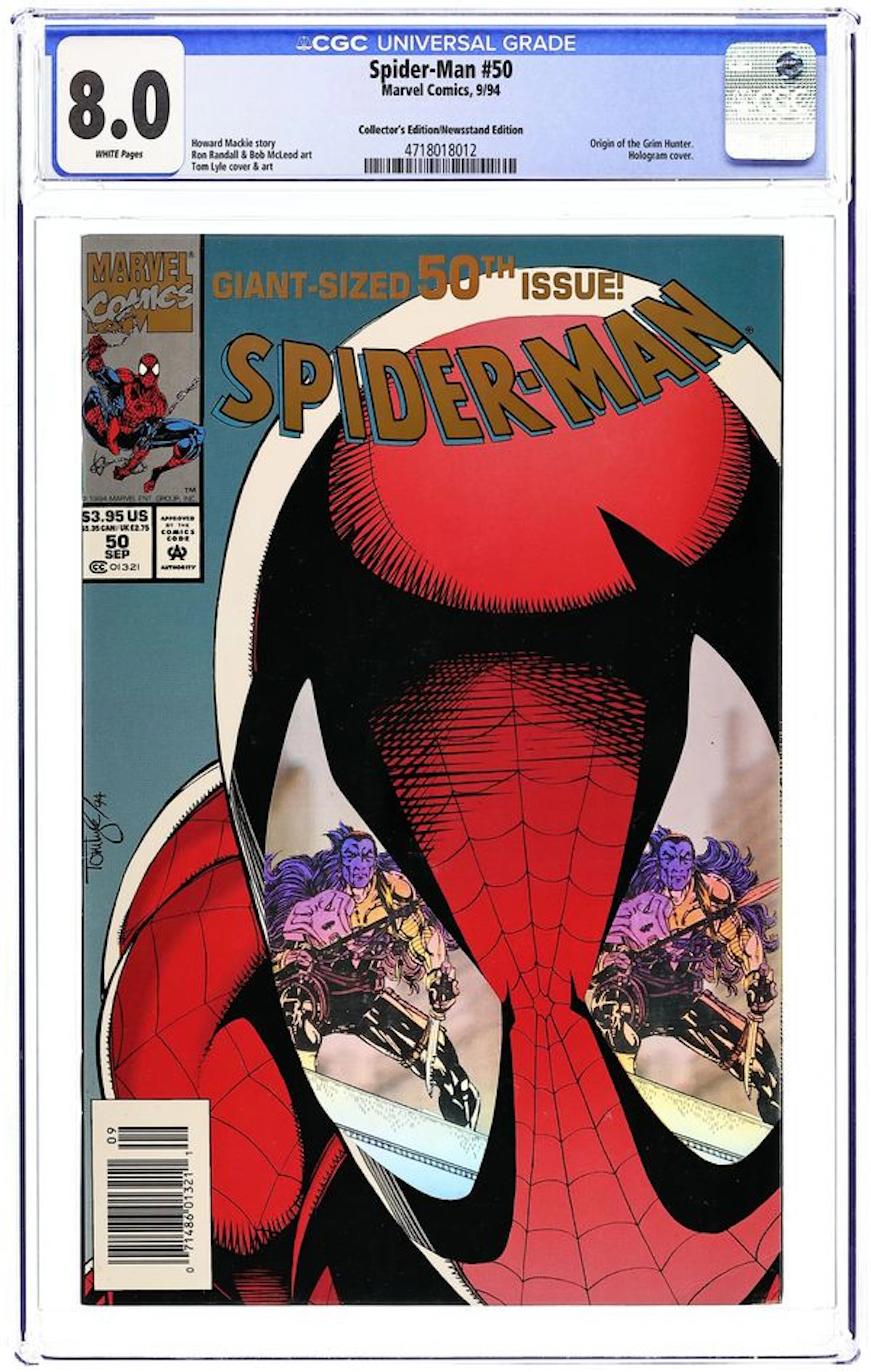 Spider-Man (1990 Marvel) 50B.N CGC 8.0