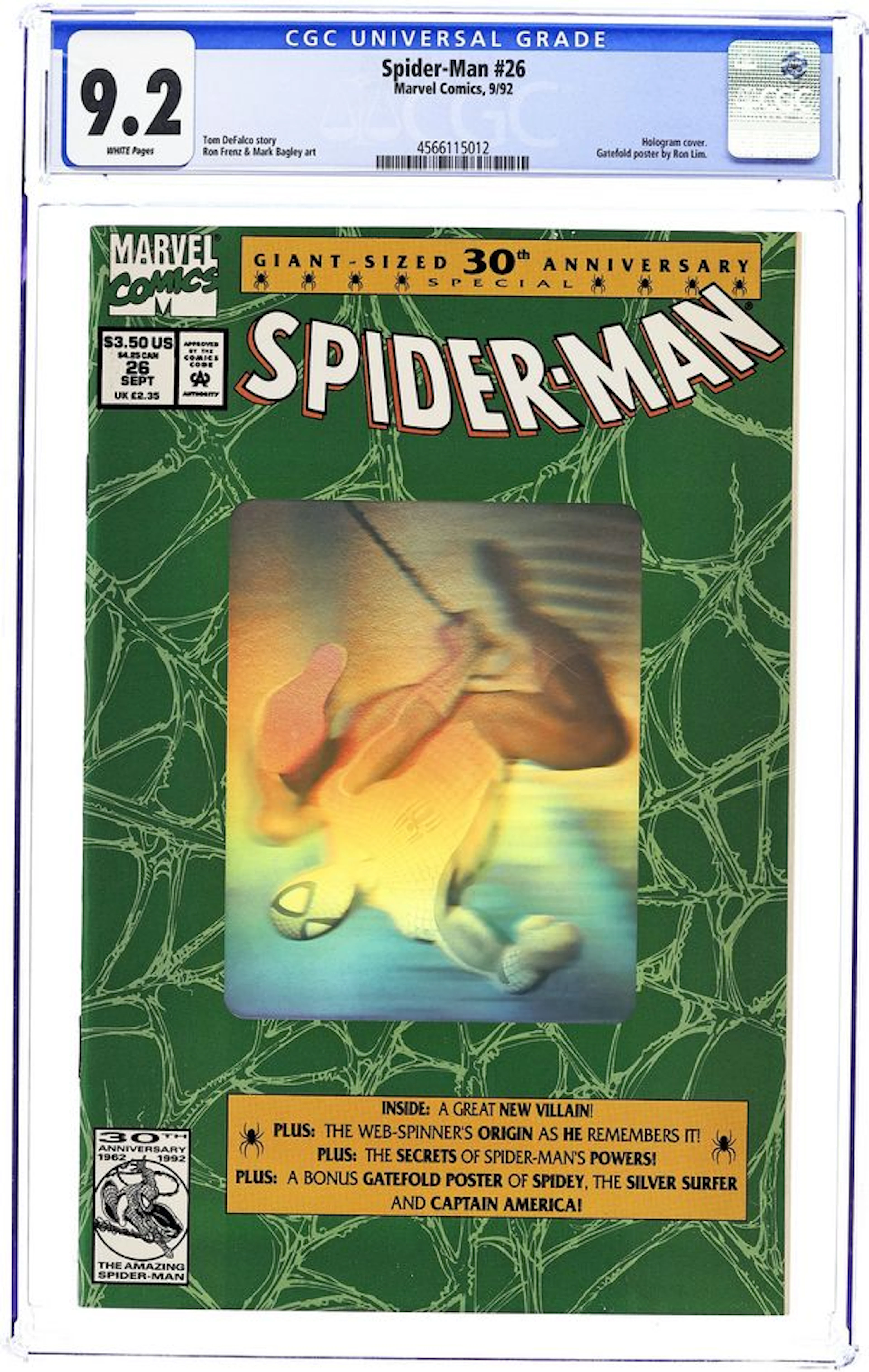 Spider-Man (1990 Marvel) 26D CGC 9.2
